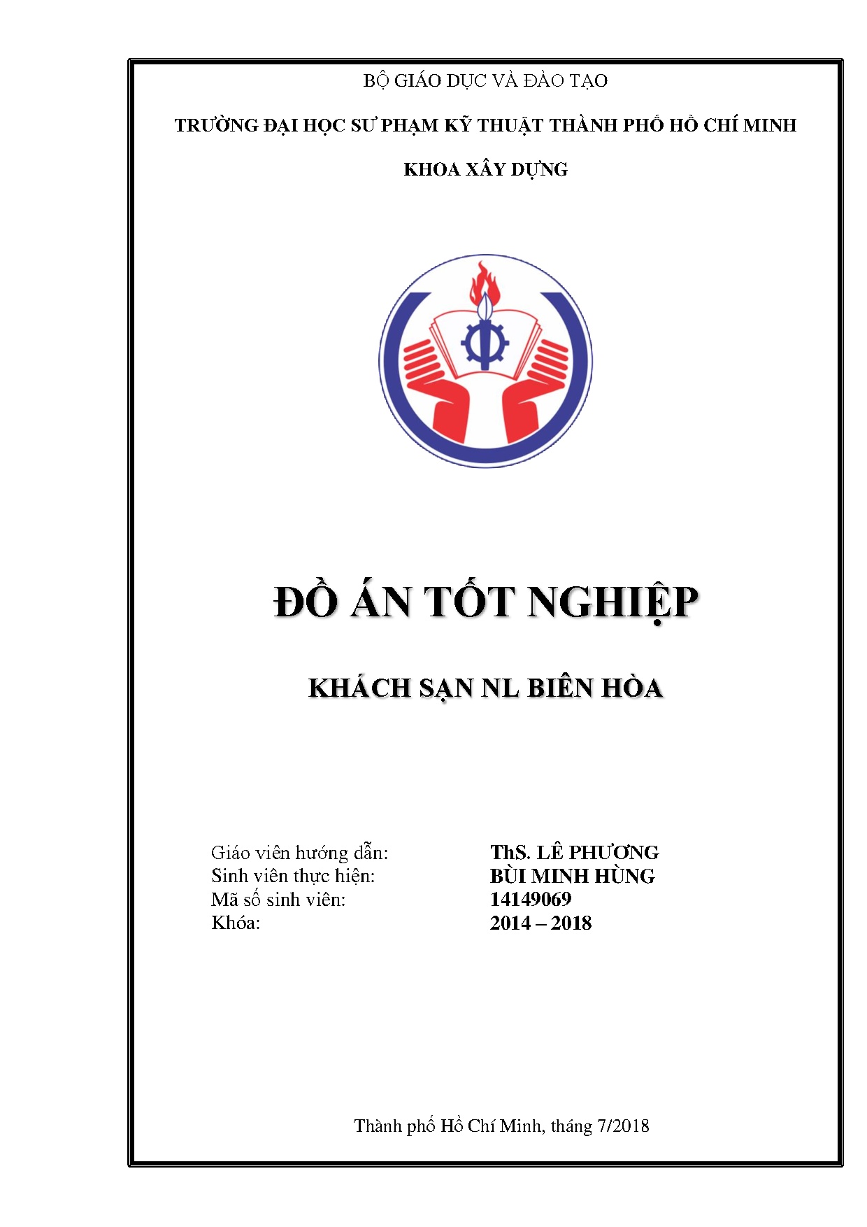 Đồ án tốt nghiệp - Khách sạn NL Biên Hòa