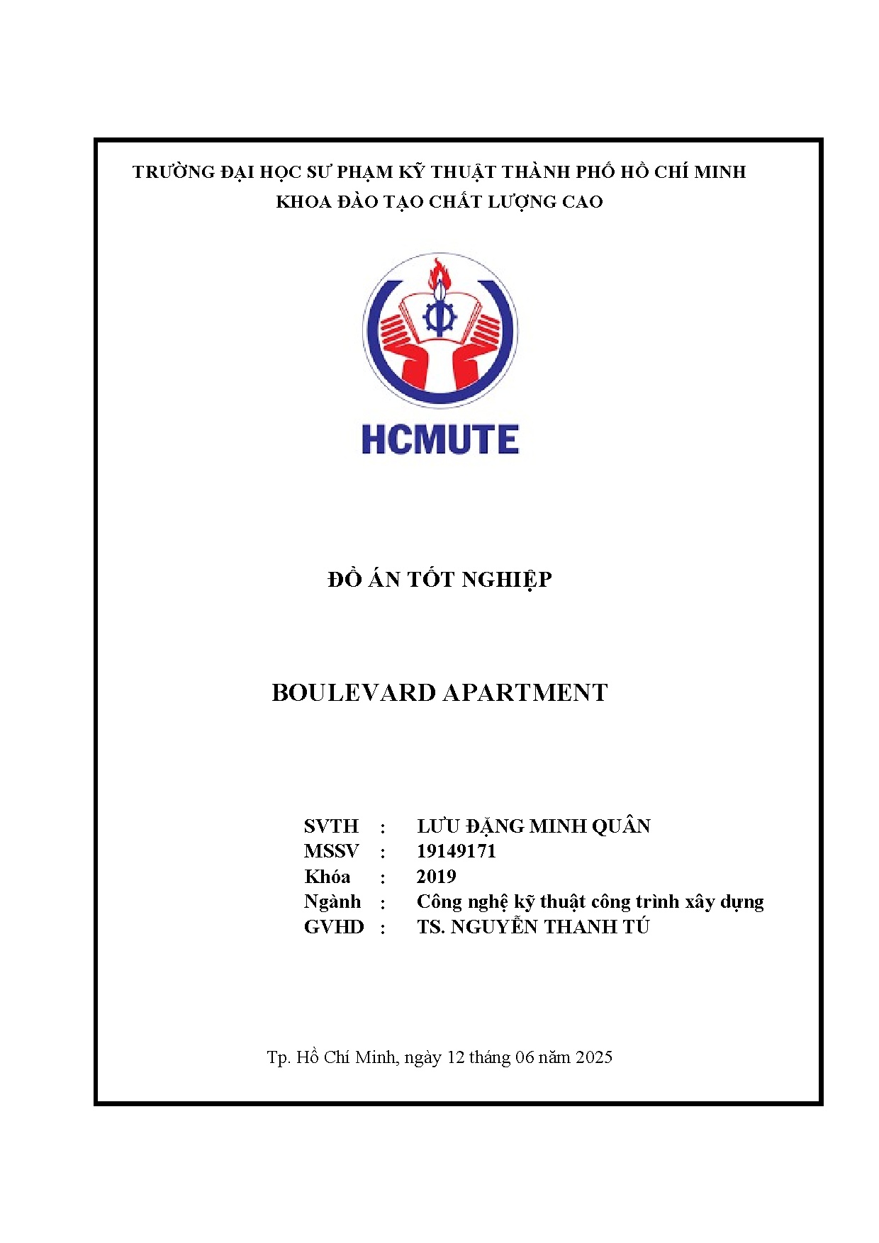 Đồ án tốt nghiệp - Boulevard apartment