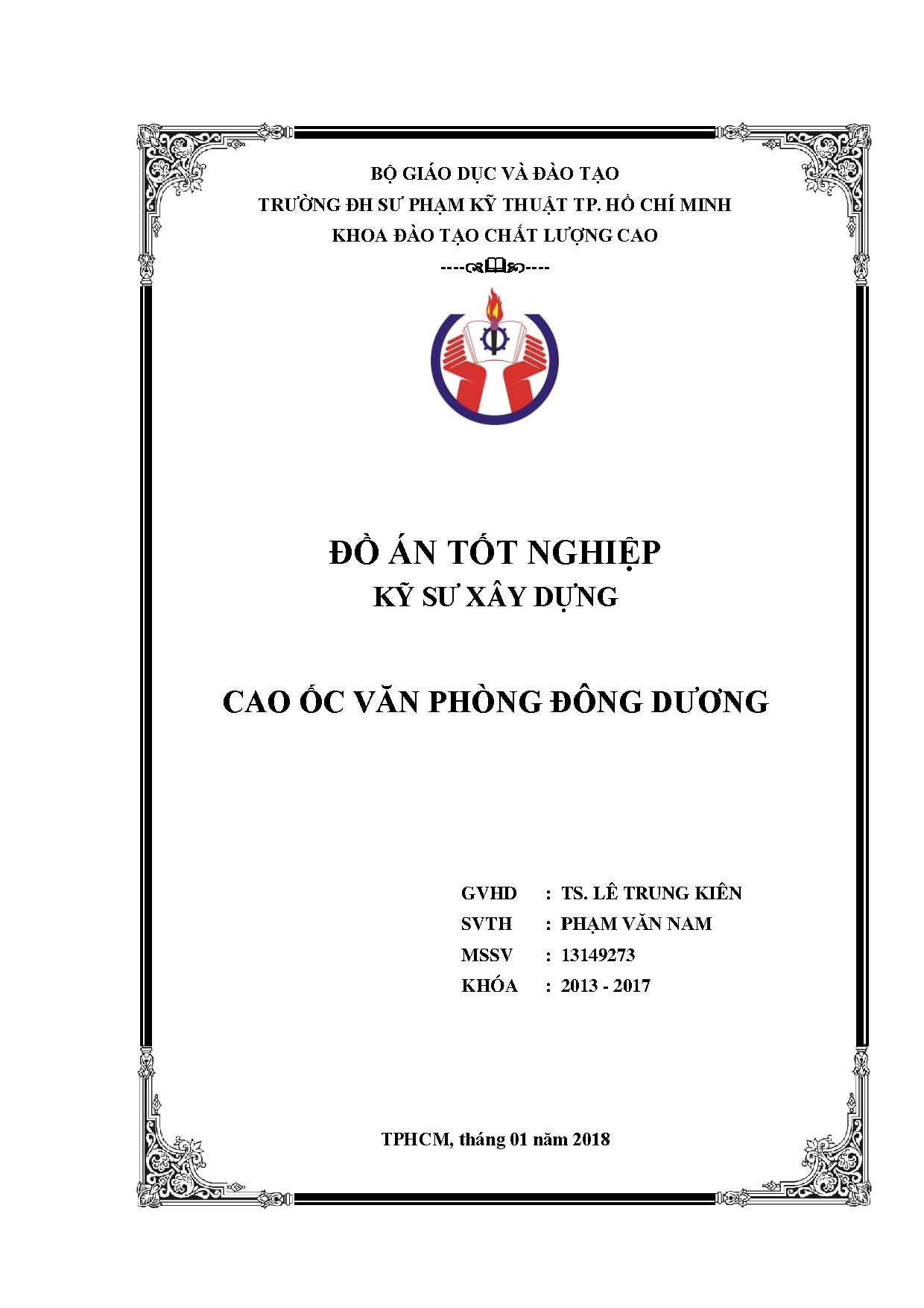 Đồ án tốt nghiệp - Cao ốc văn phòng Đông Dương