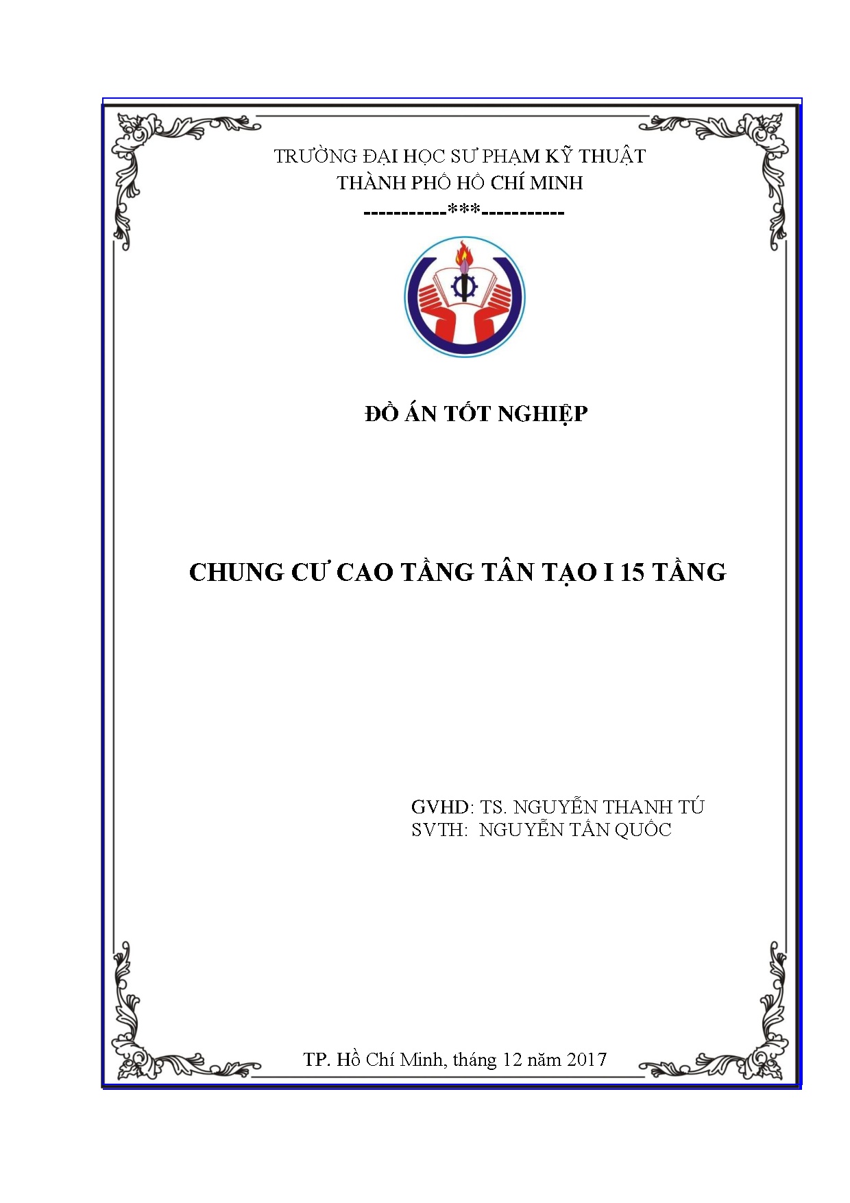 Đồ án tốt nghiệp - Chung cư cao tầng Tân Tạo I15 tầng