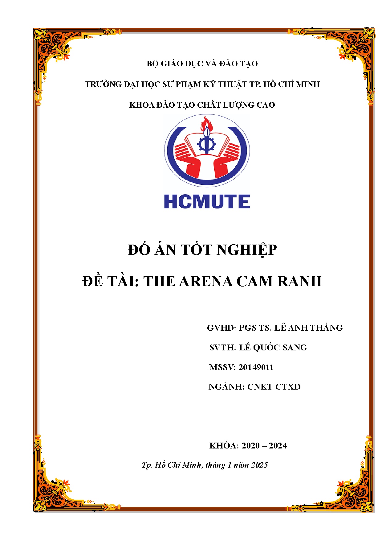 Đồ án tốt nghiệp - The Arena Cam Ranh