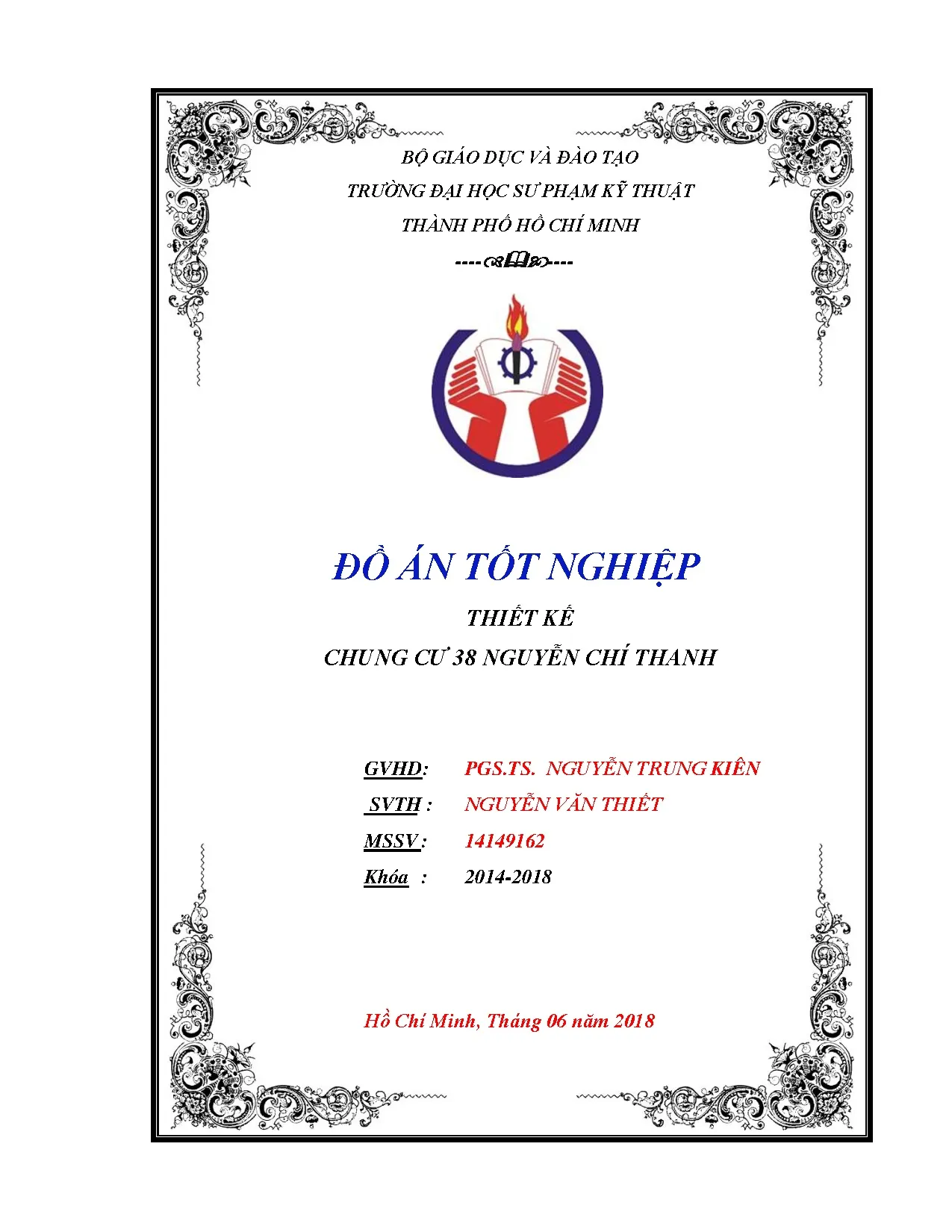 Đồ án tốt nghiệp - Thiết kế chung cư 38 Nguyễn Chí Thanh