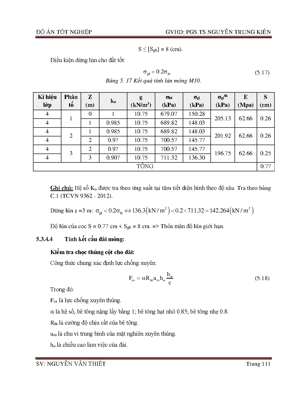 Đồ án tốt nghiệp - Thiết kế chung cư 38 Nguyễn Chí Thanh - Trang 121