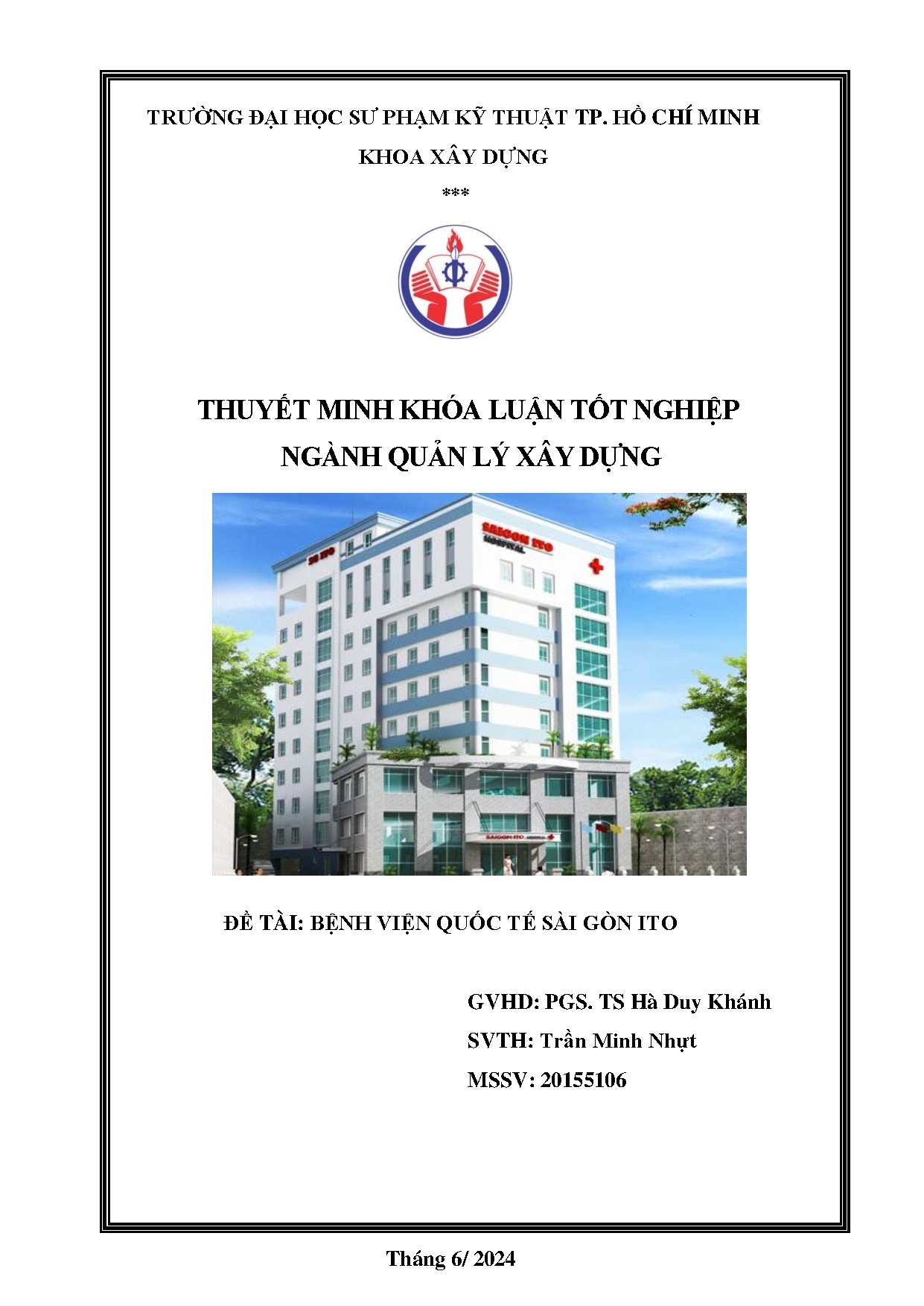 Đồ án tốt nghiệp - Bệnh viện Quốc tế Sài Gòn ITO