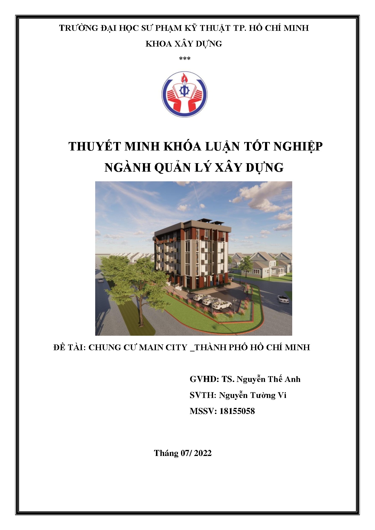 Đồ án tốt nghiệp - Chung cư Main City_Thành Phố Hồ Chí Minh