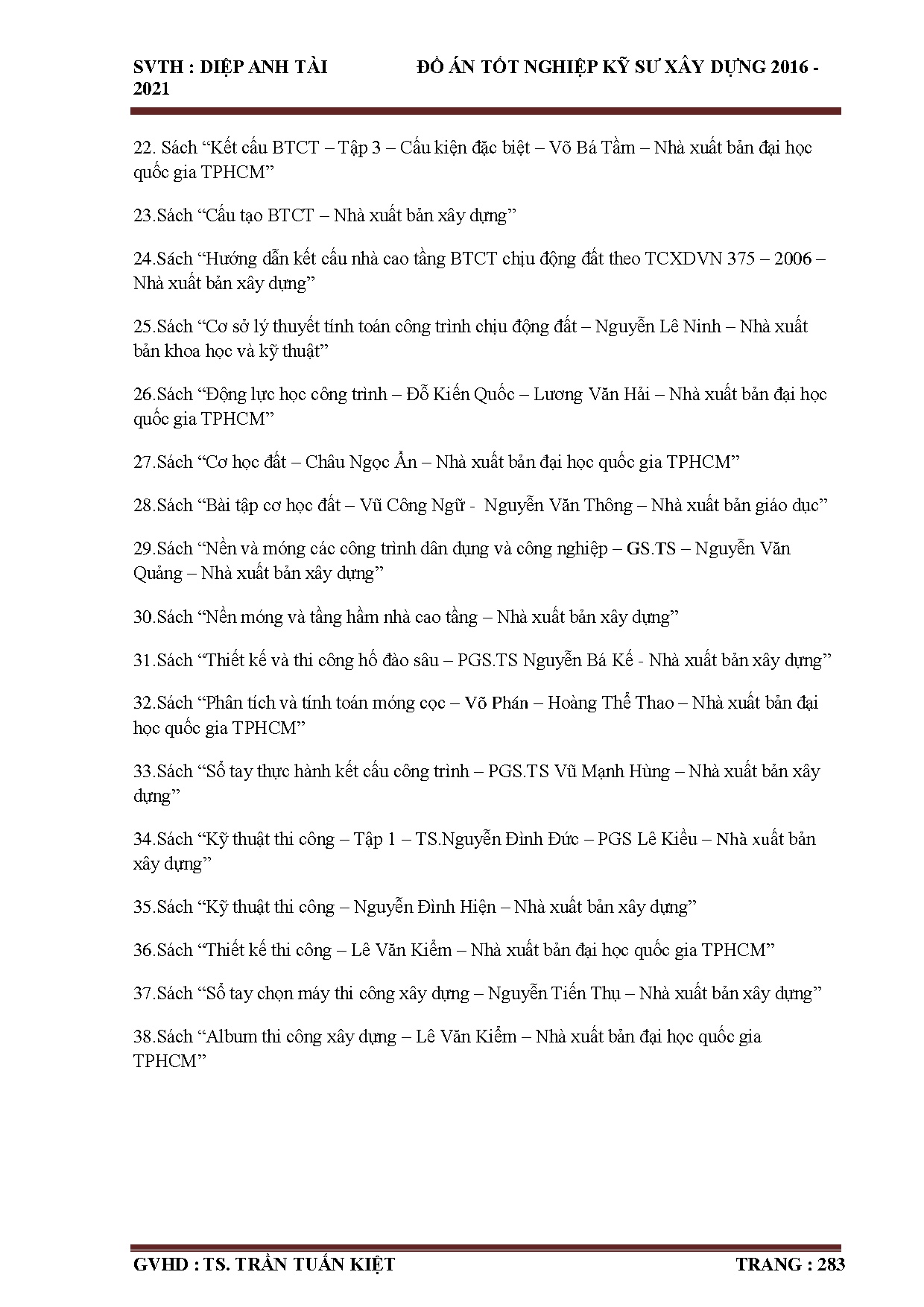 Ảnh một số trang tài liệu