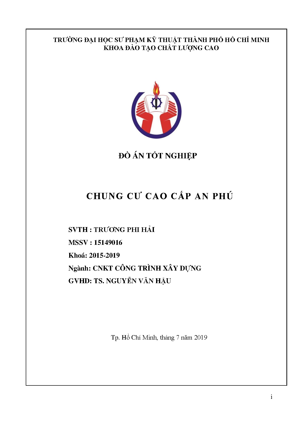 Đồ án tốt nghiệp - Chung cư cao cấp An Phú