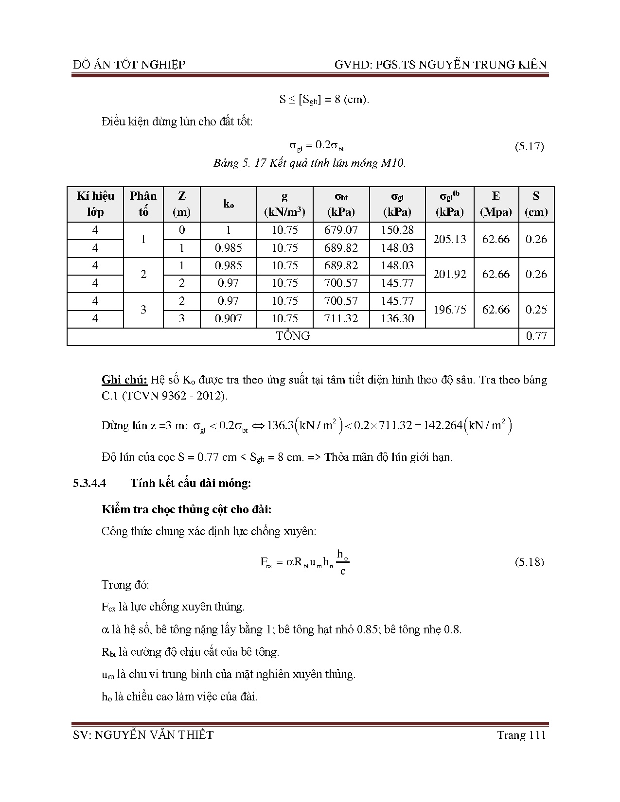 Đồ án tốt nghiệp - Thiết kế chung cư 38 Nguyễn Chí Thanh - Trang 121