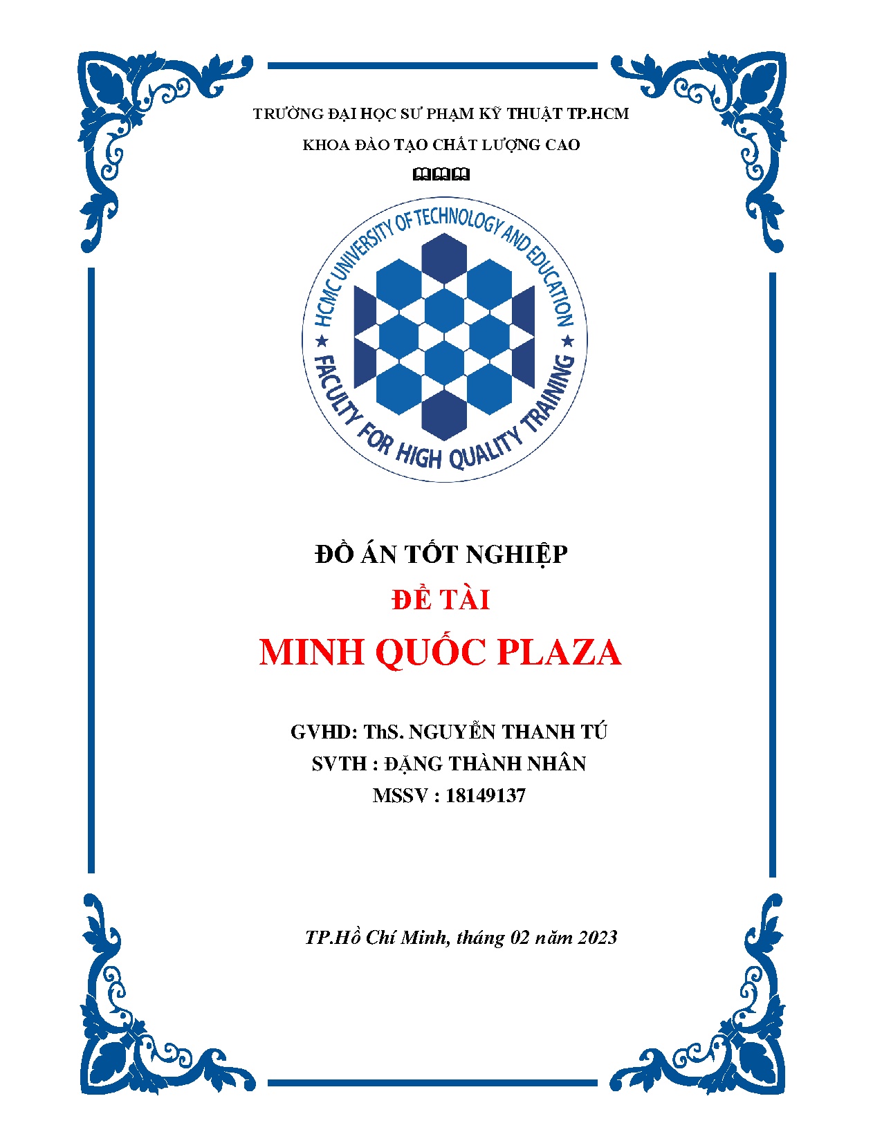 Đồ án tốt nghiệp - Minh Quốc Plaza