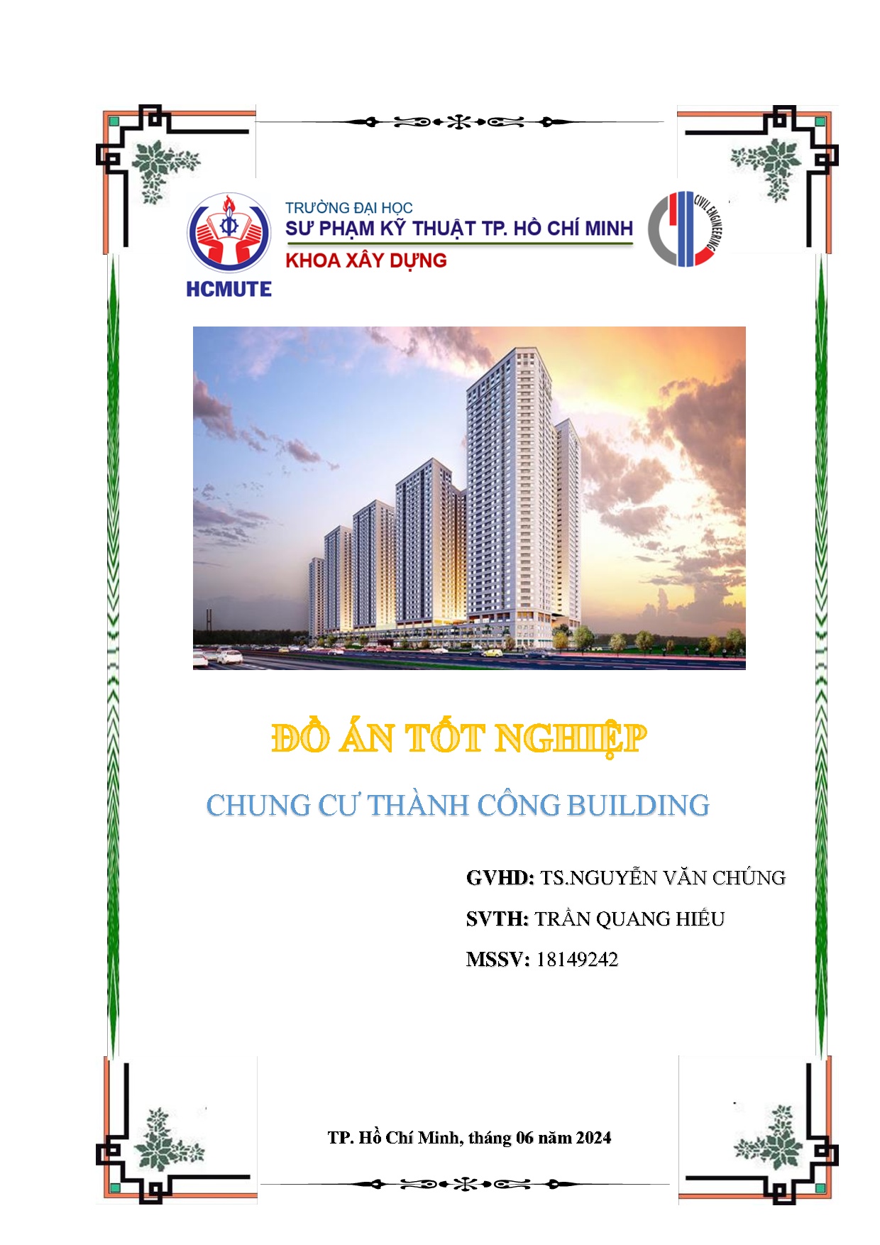 Đồ án tốt nghiệp - Chung cư Thành Công building