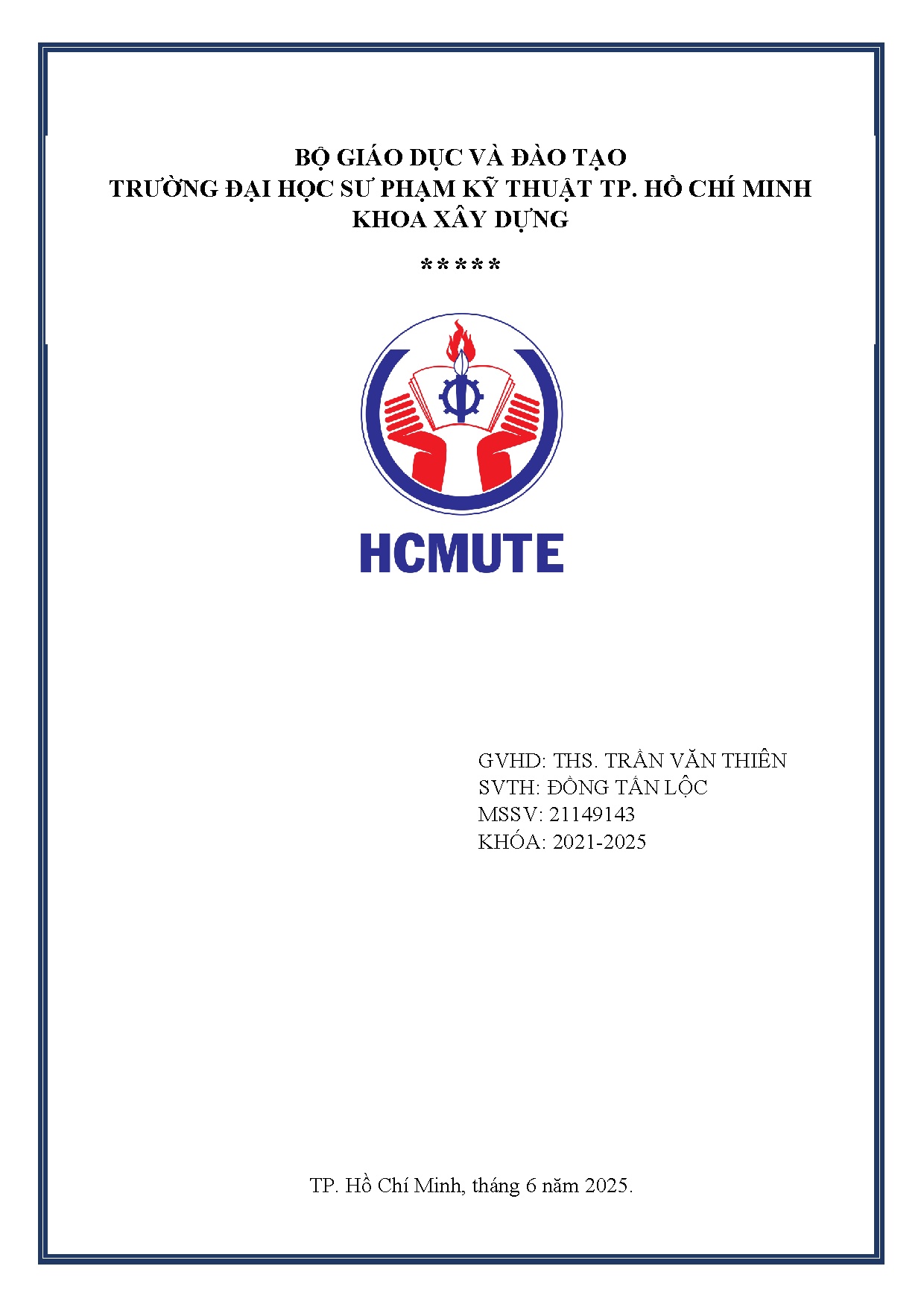 Đồ án tốt nghiệp - Chung cư Harmony Quận 1 TP. Hồ Chí Minh