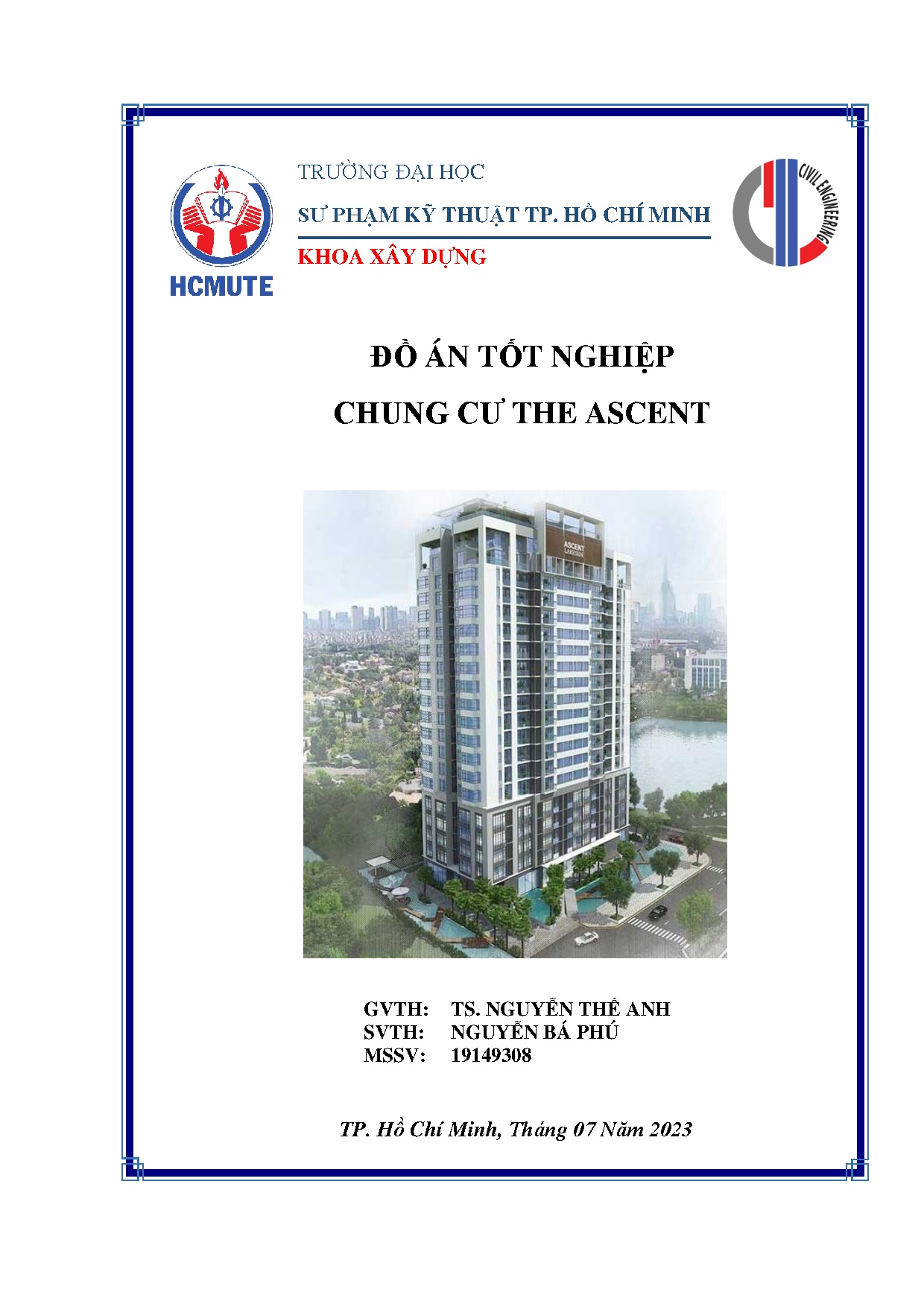 Đồ án tốt nghiệp - Chung cư the Ascent