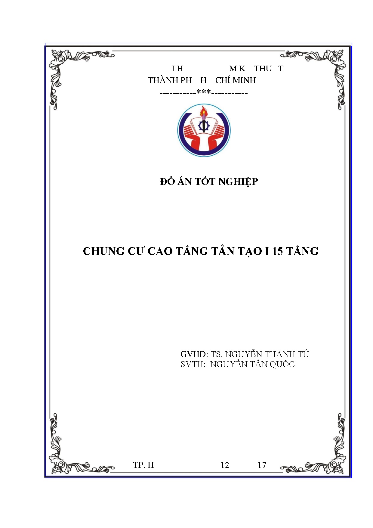 Đồ án tốt nghiệp - Chung cư cao tầng Tân Tạo I15 tầng