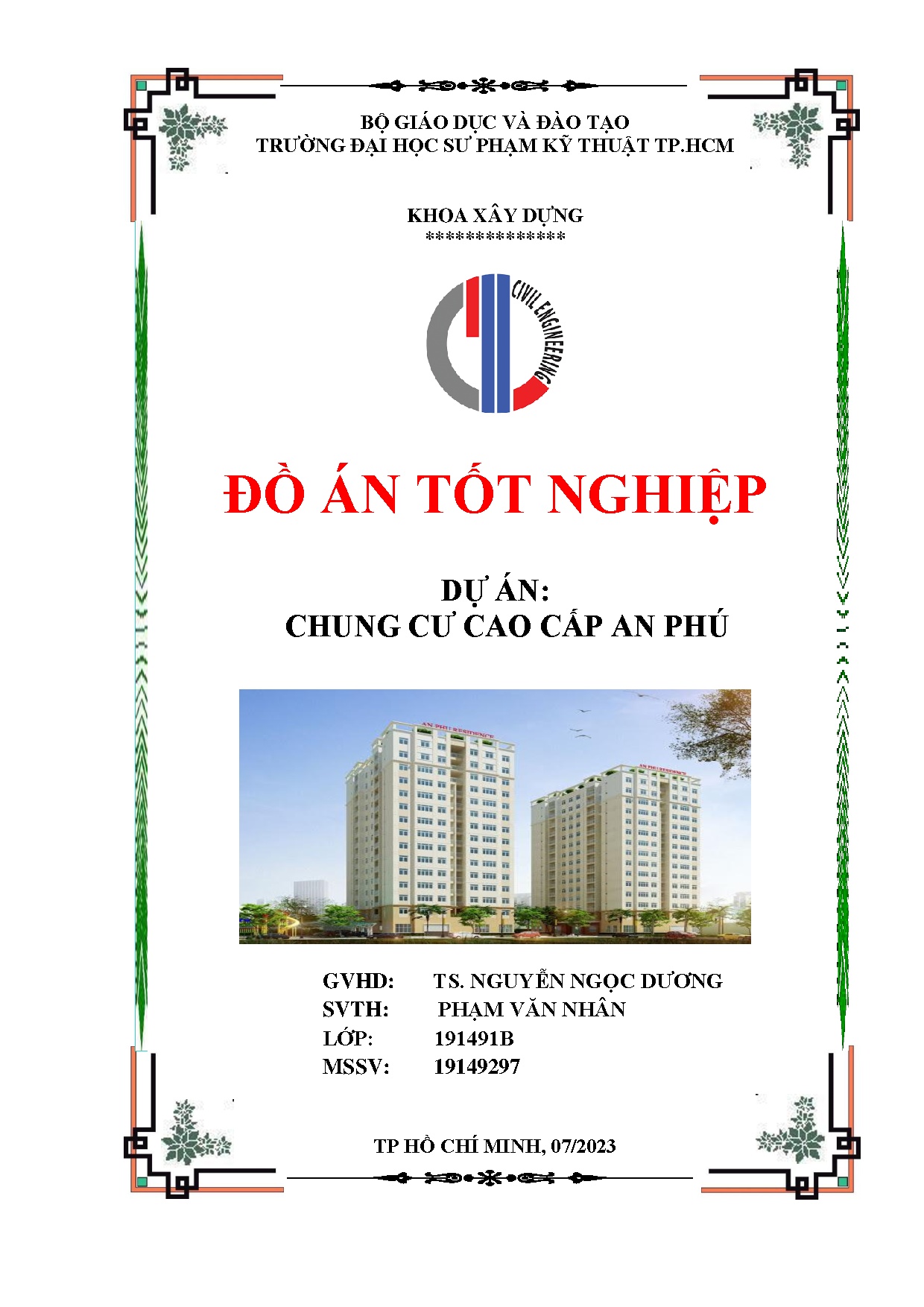Đồ án tốt nghiệp - Chung cư cao cấp An Phú