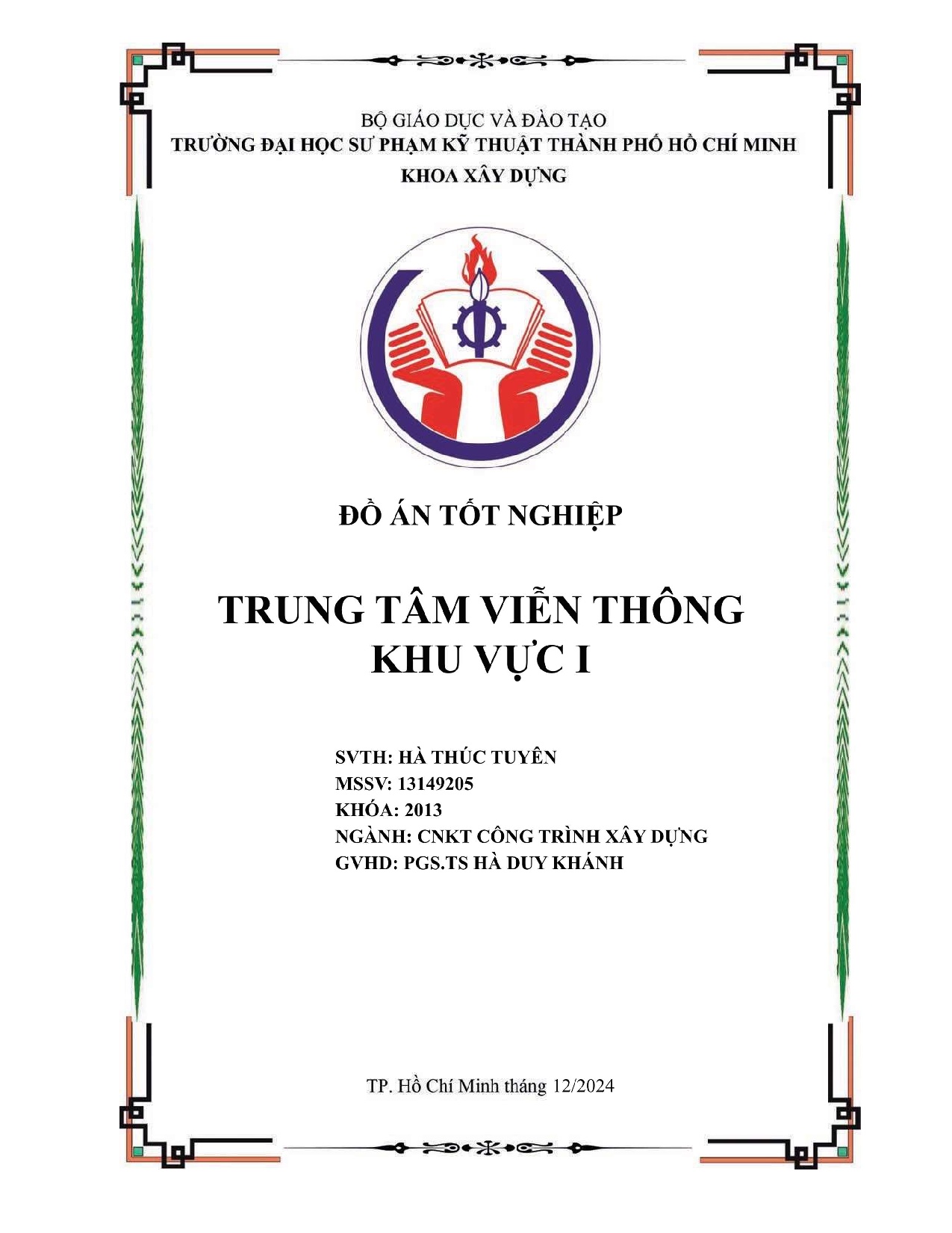 Đồ án tốt nghiệp - Trung tâm viễn thông Khu vực I