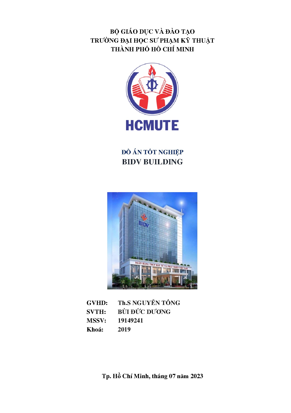 Đồ án tốt nghiệp - BIDV Building