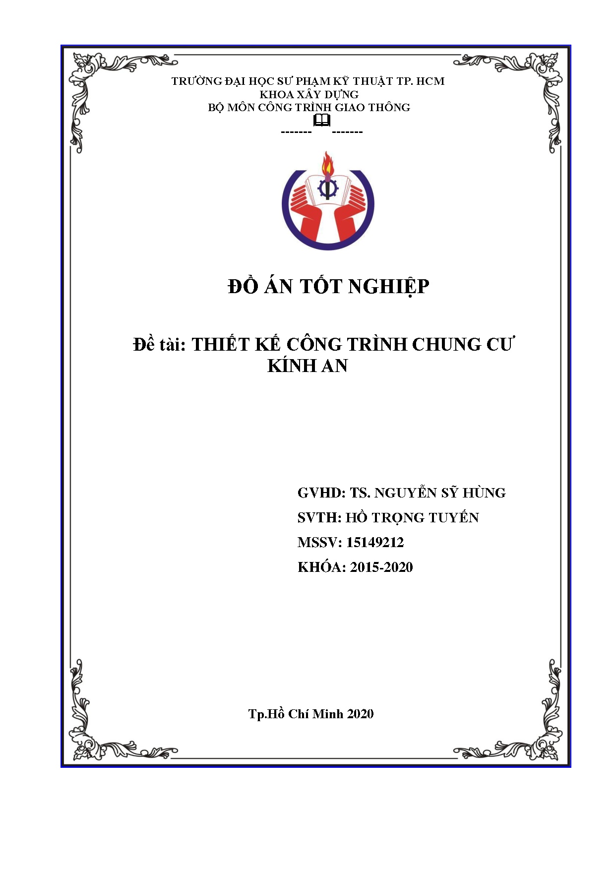 Đồ án tốt nghiệp - Chung cư Kính An