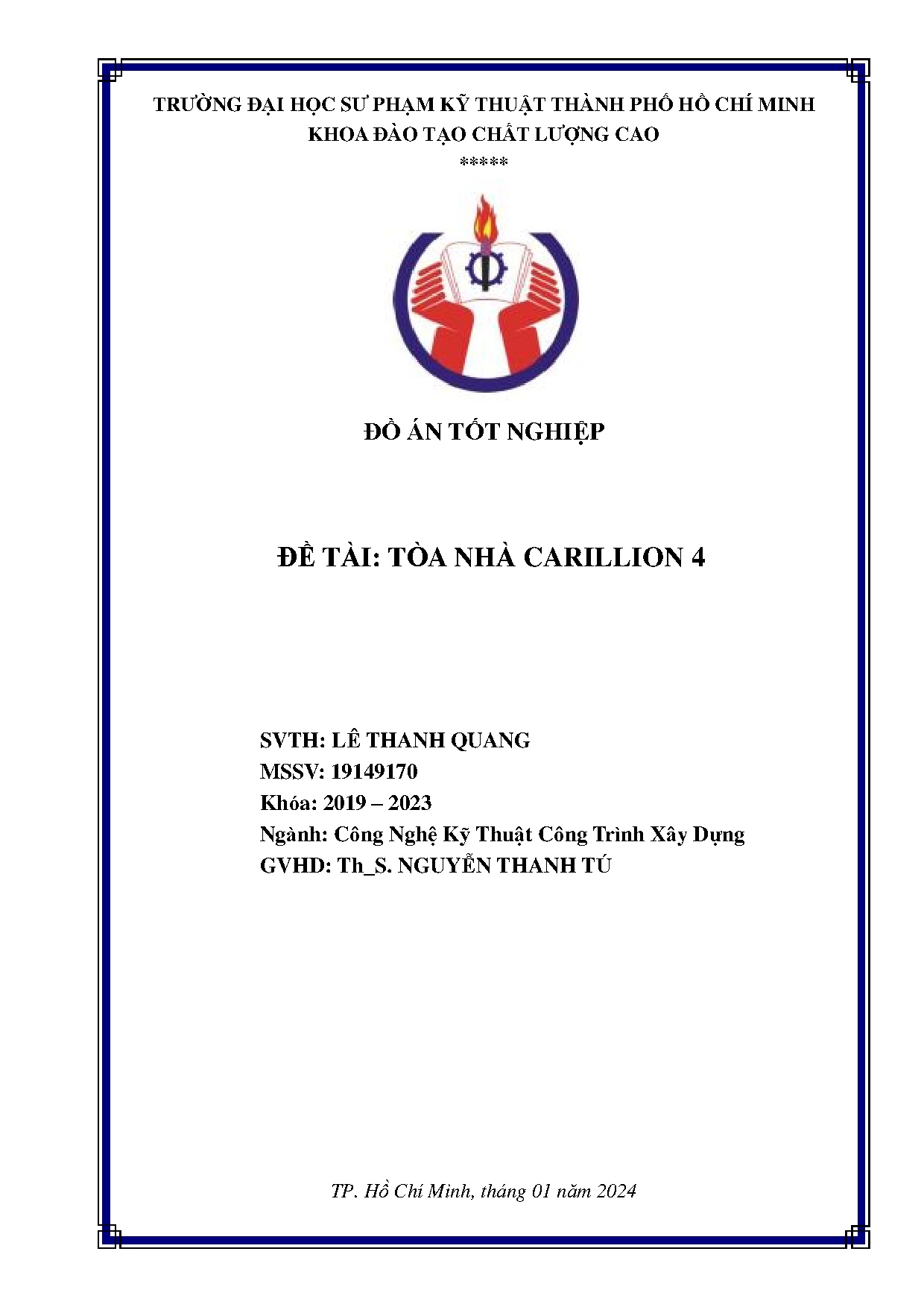 Đồ án tốt nghiệp - Tòa nhà Carillion 4