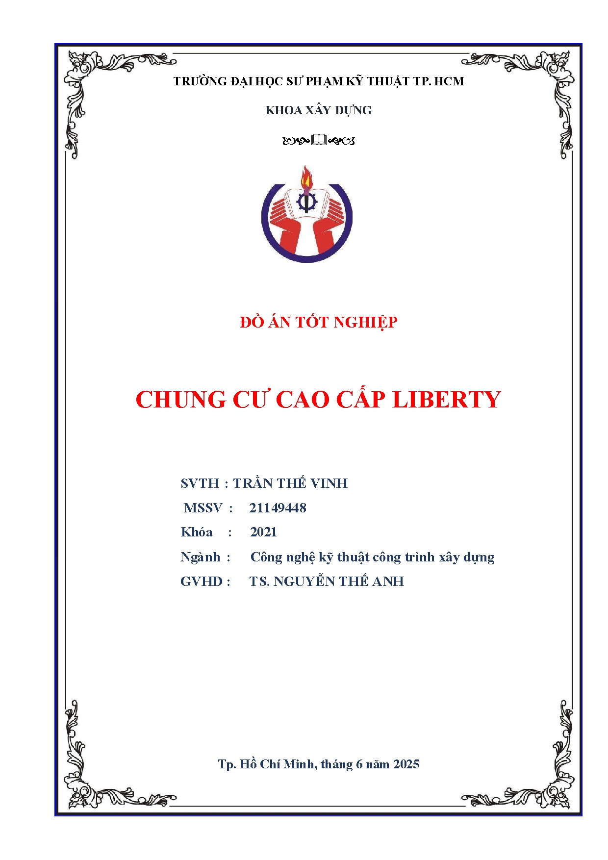 Đồ án tốt nghiệp - Chung cư cao cấp Liberty