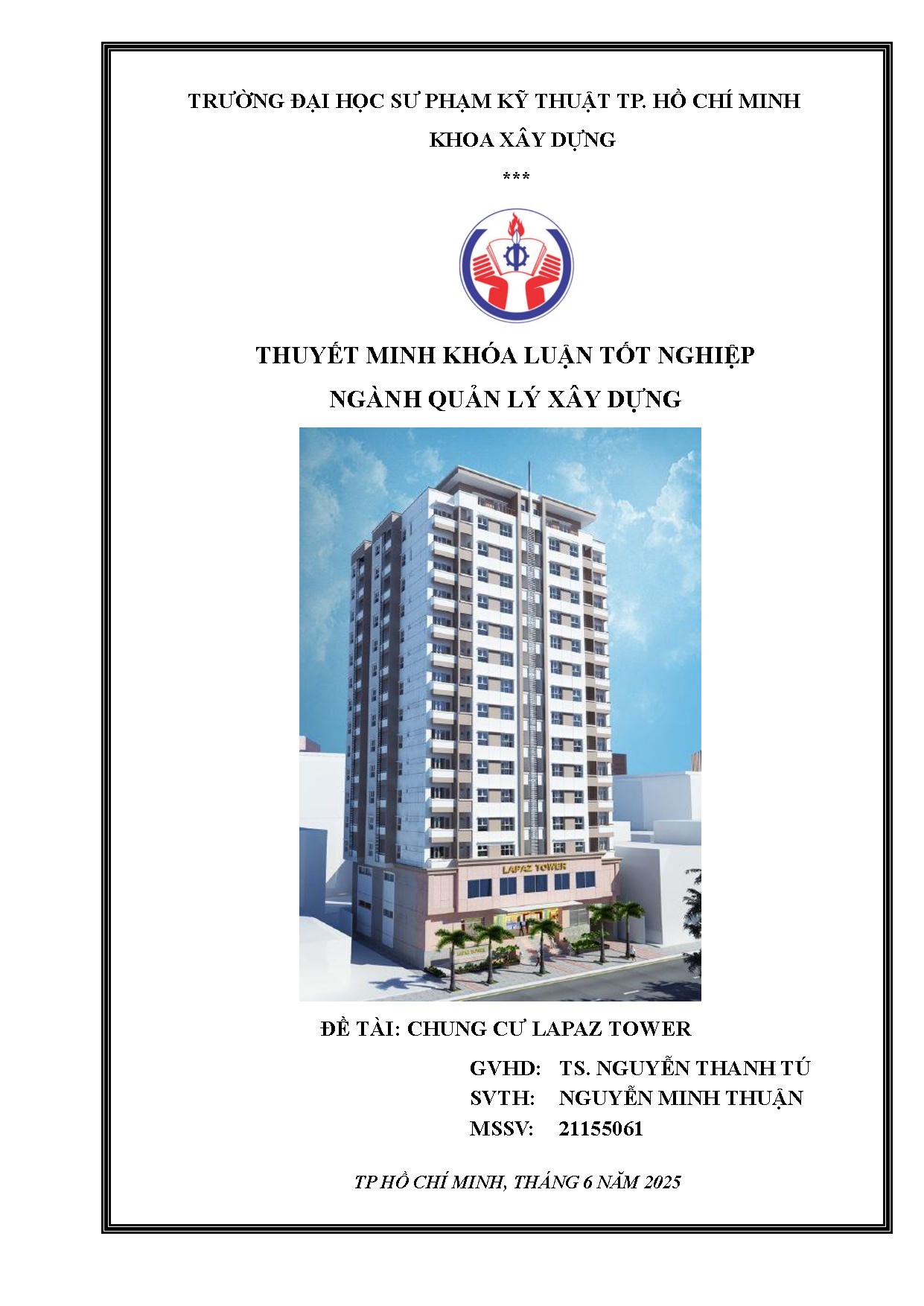 Đồ án tốt nghiệp - Chung cư Lapaz Tower