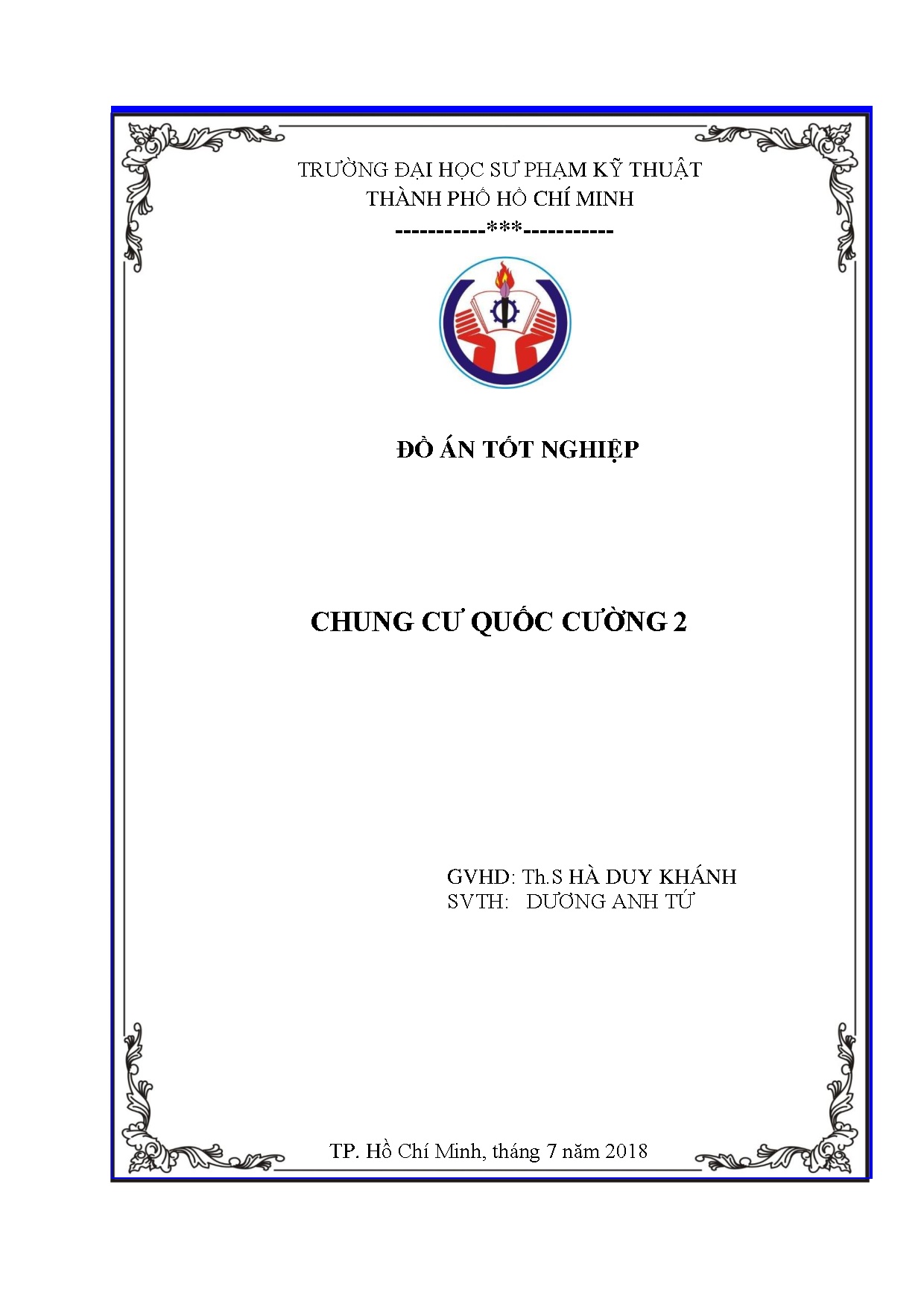 Đồ án tốt nghiệp - Chung cư Quốc Cường 2
