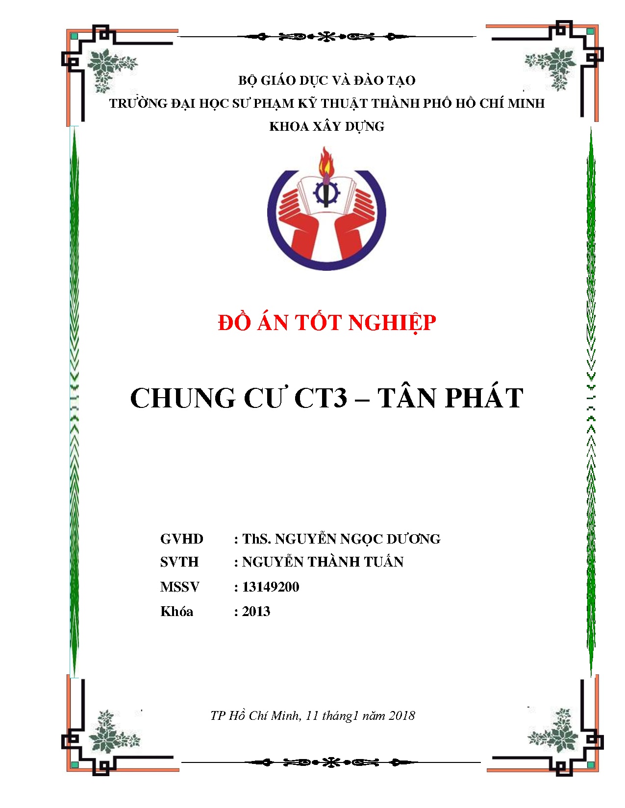 Đồ án tốt nghiệp - Chung cư CT3 - Tân Phát