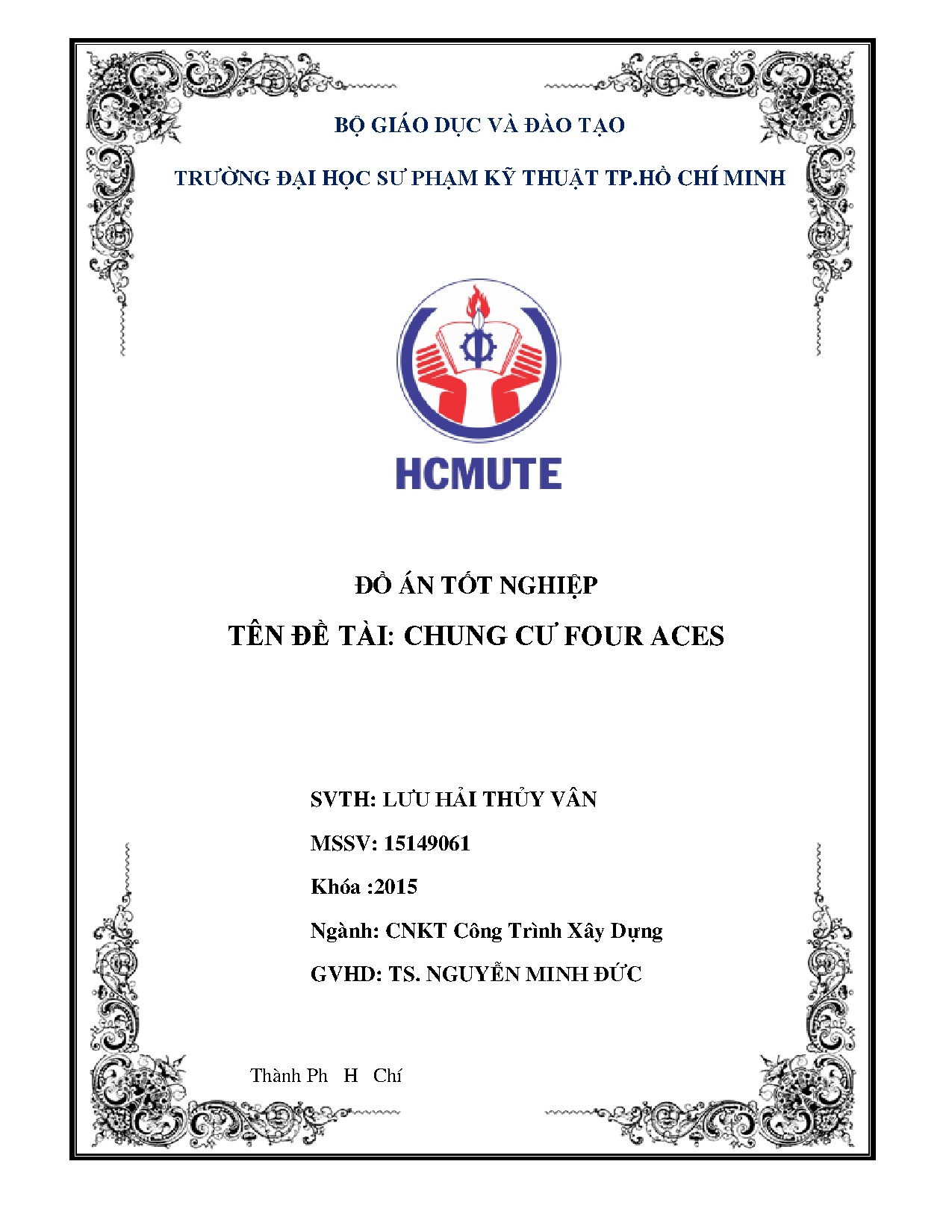 Đồ án tốt nghiệp - Chung cư Four Aces