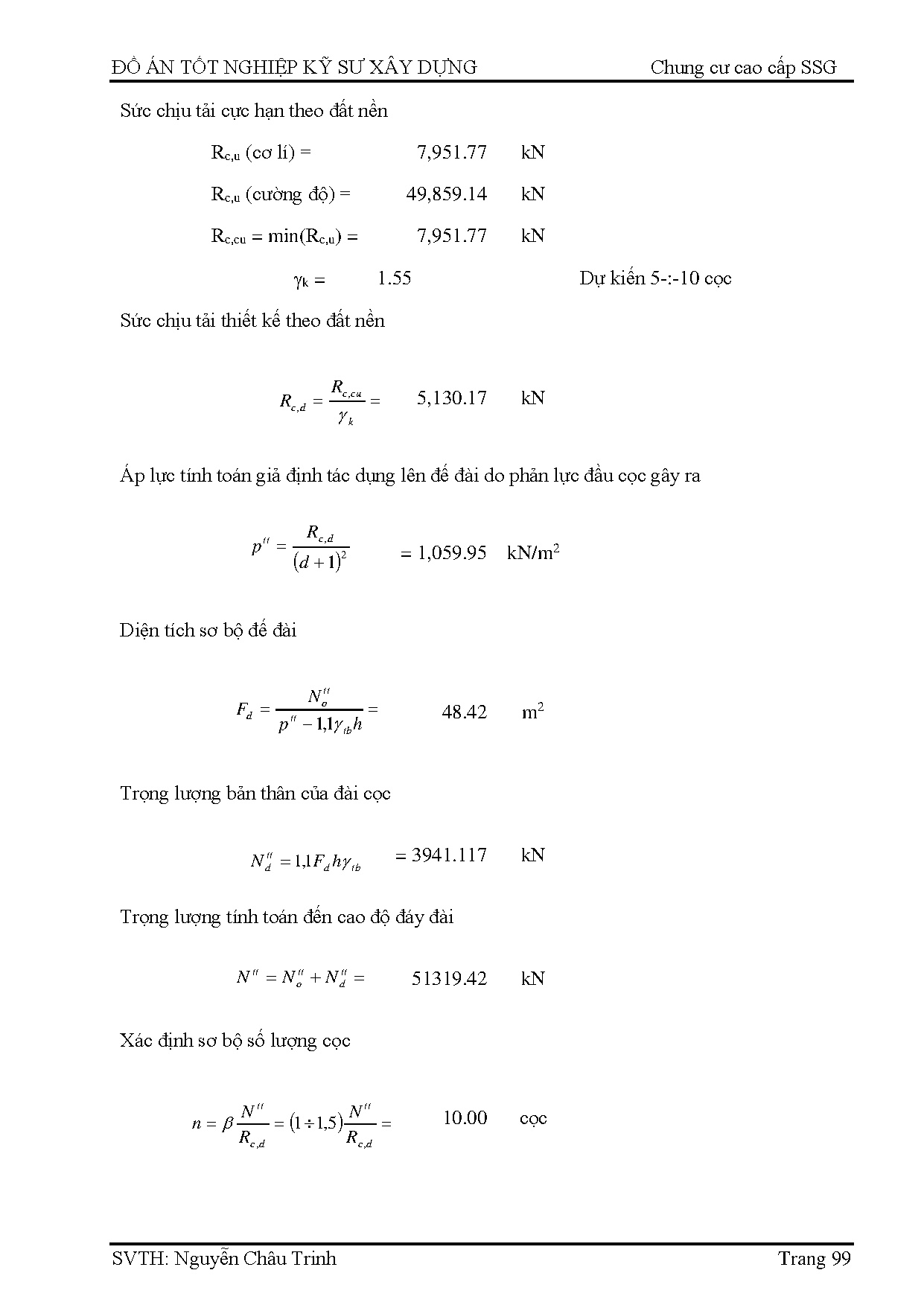 Đồ án tốt nghiệp - Chung cư cao cấp SSG quận 1 - TPHCM - Trang 110