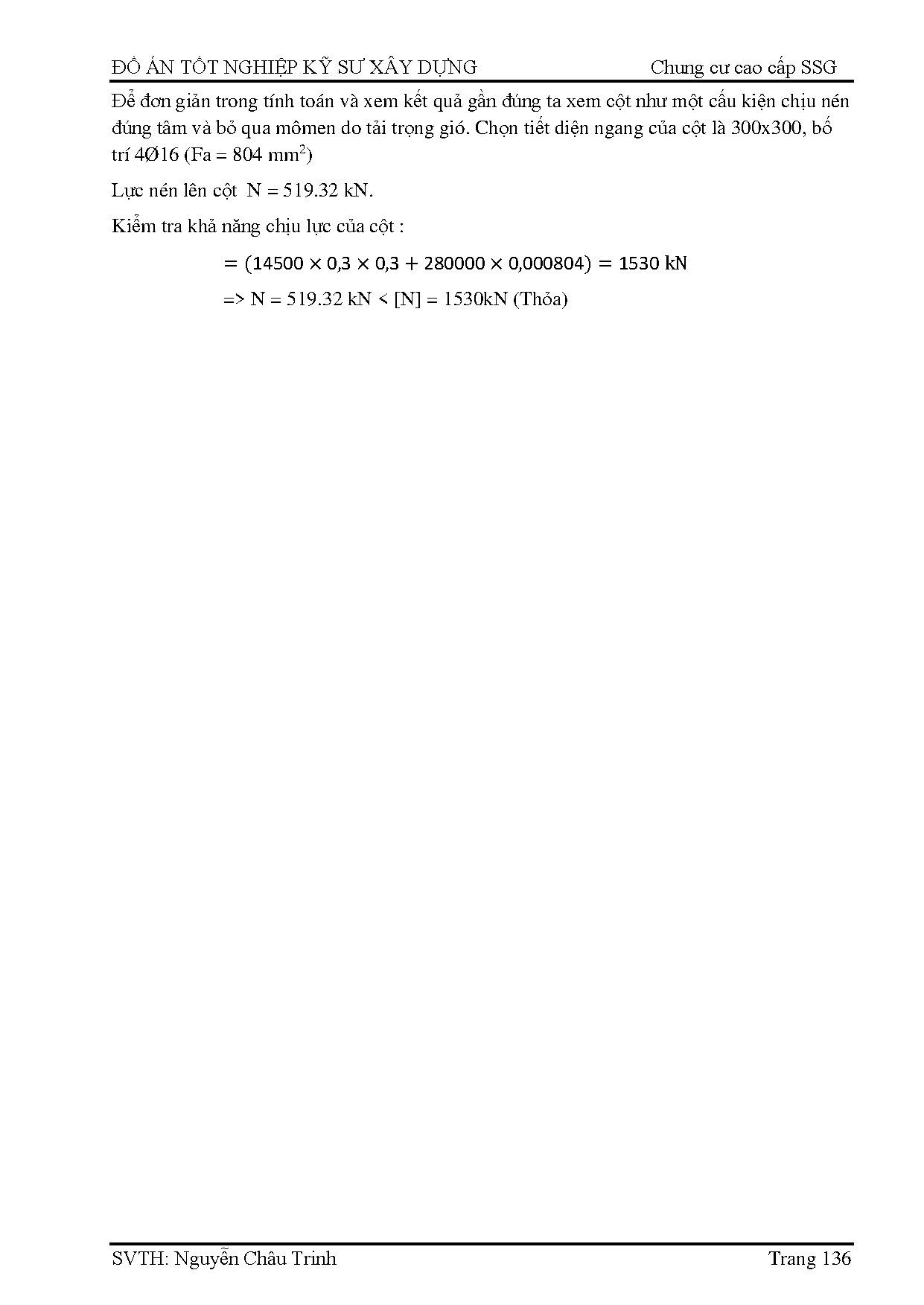 Đồ án tốt nghiệp - Chung cư cao cấp SSG quận 1 - TPHCM - Trang 147