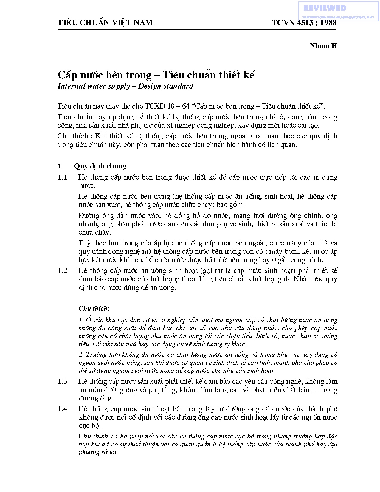 TCVN 4513-1988