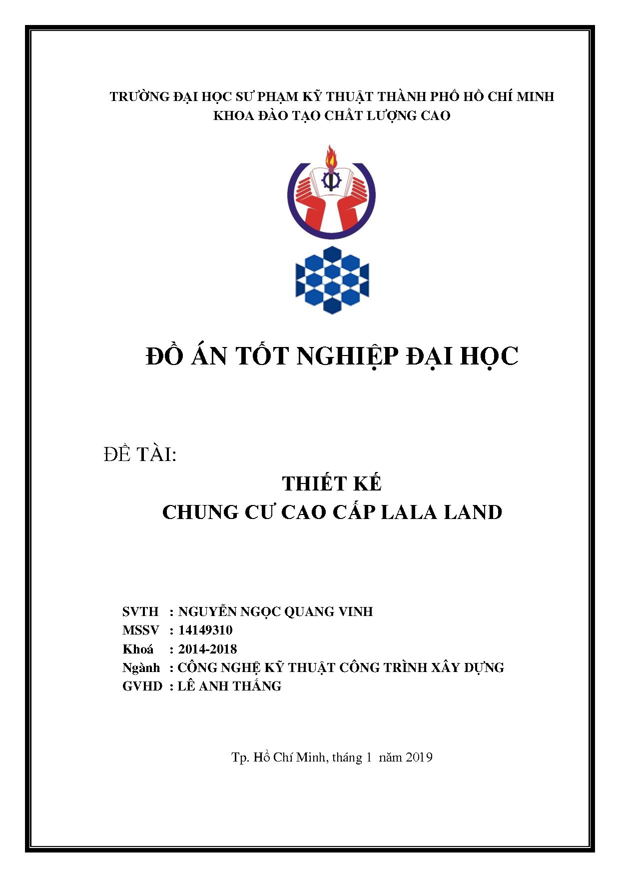 Đồ án tốt nghiệp - Chung cư cao cấp Lala Land