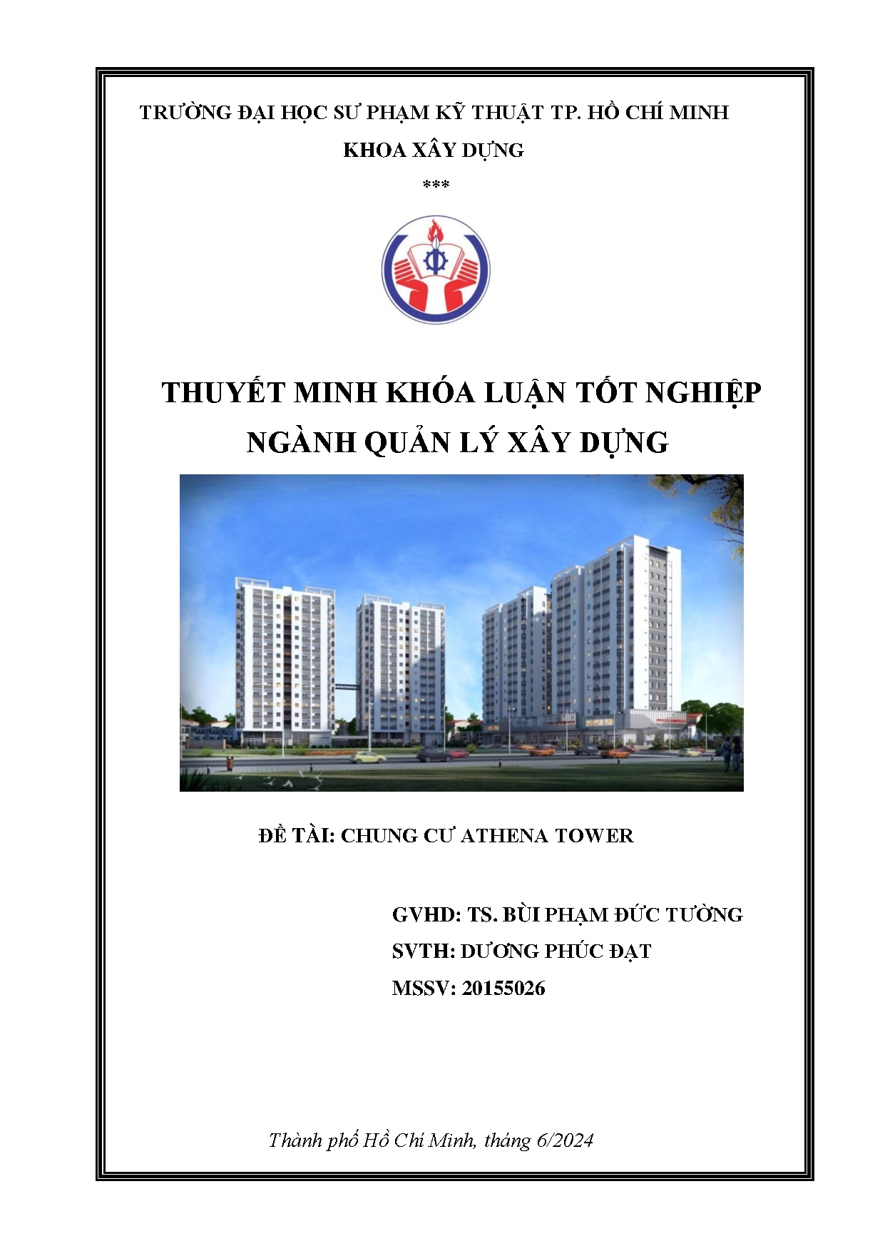 Đồ án tốt nghiệp - Chung cư Athena tower