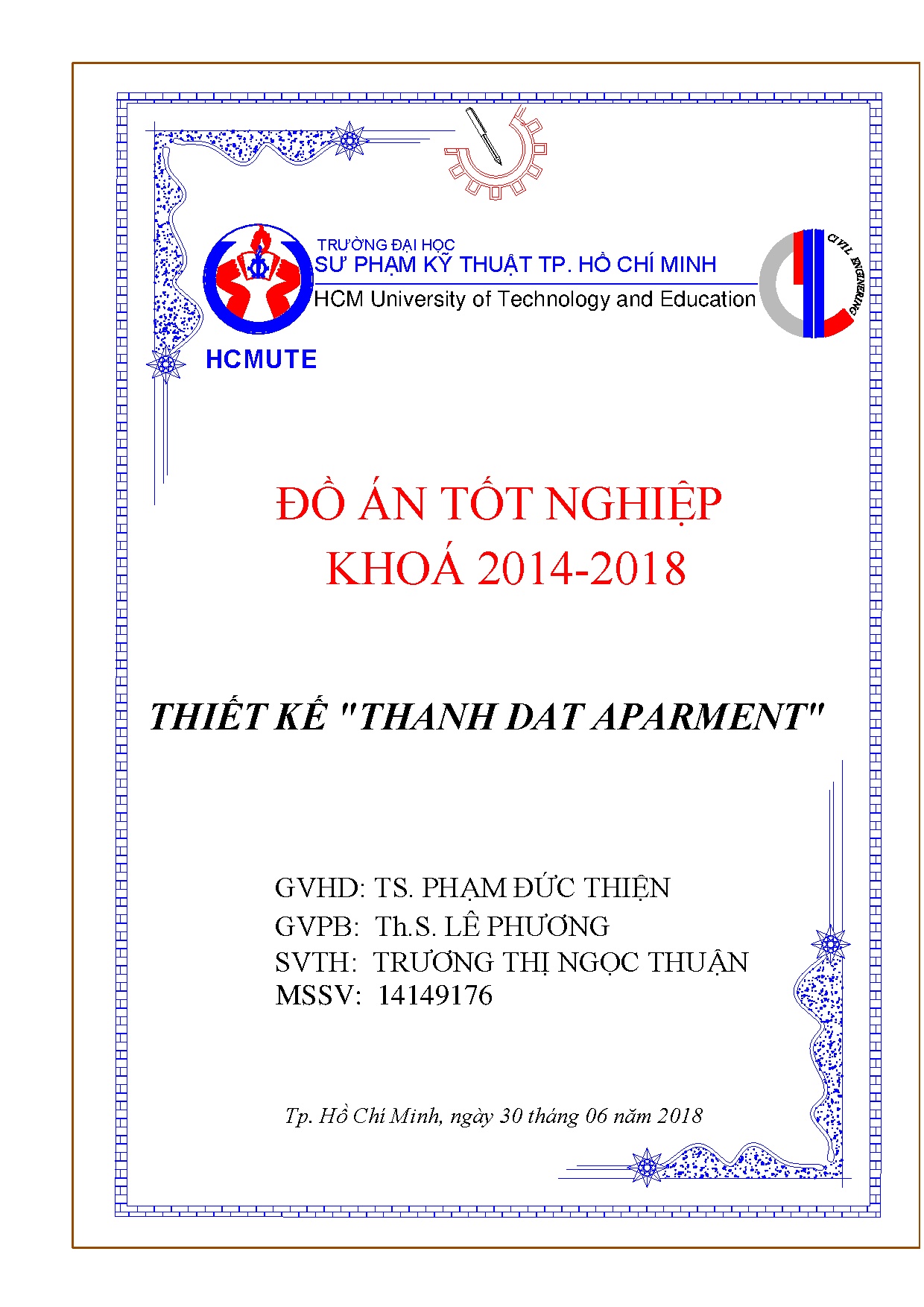 Đồ án tốt nghiệp - Thiết kế Thanh Dat Aparment