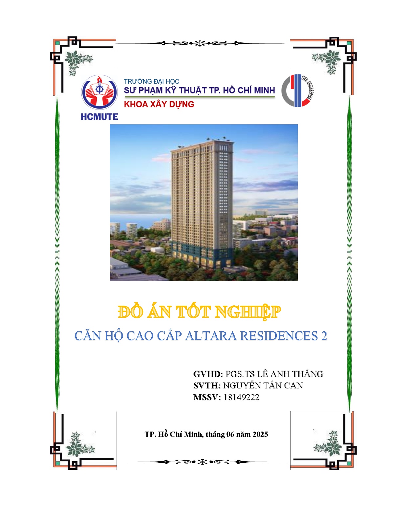 Đồ án tốt nghiệp - Căn hộ cao cấp Altara Residences 2