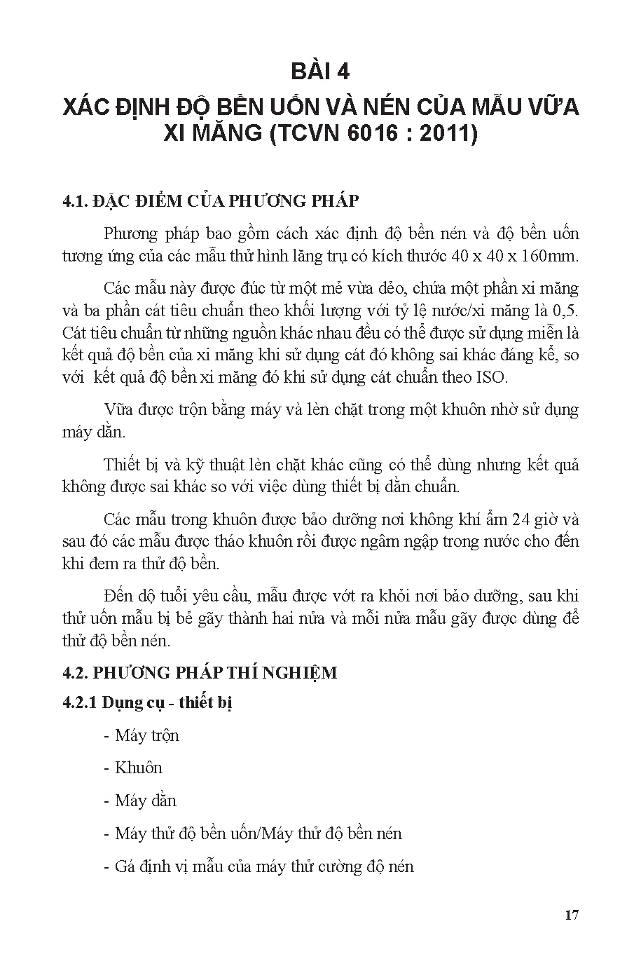 Giáo trình hướng dẫn thí nghiệm vật liệu xây dựng (HCMUTE) - Trang 20