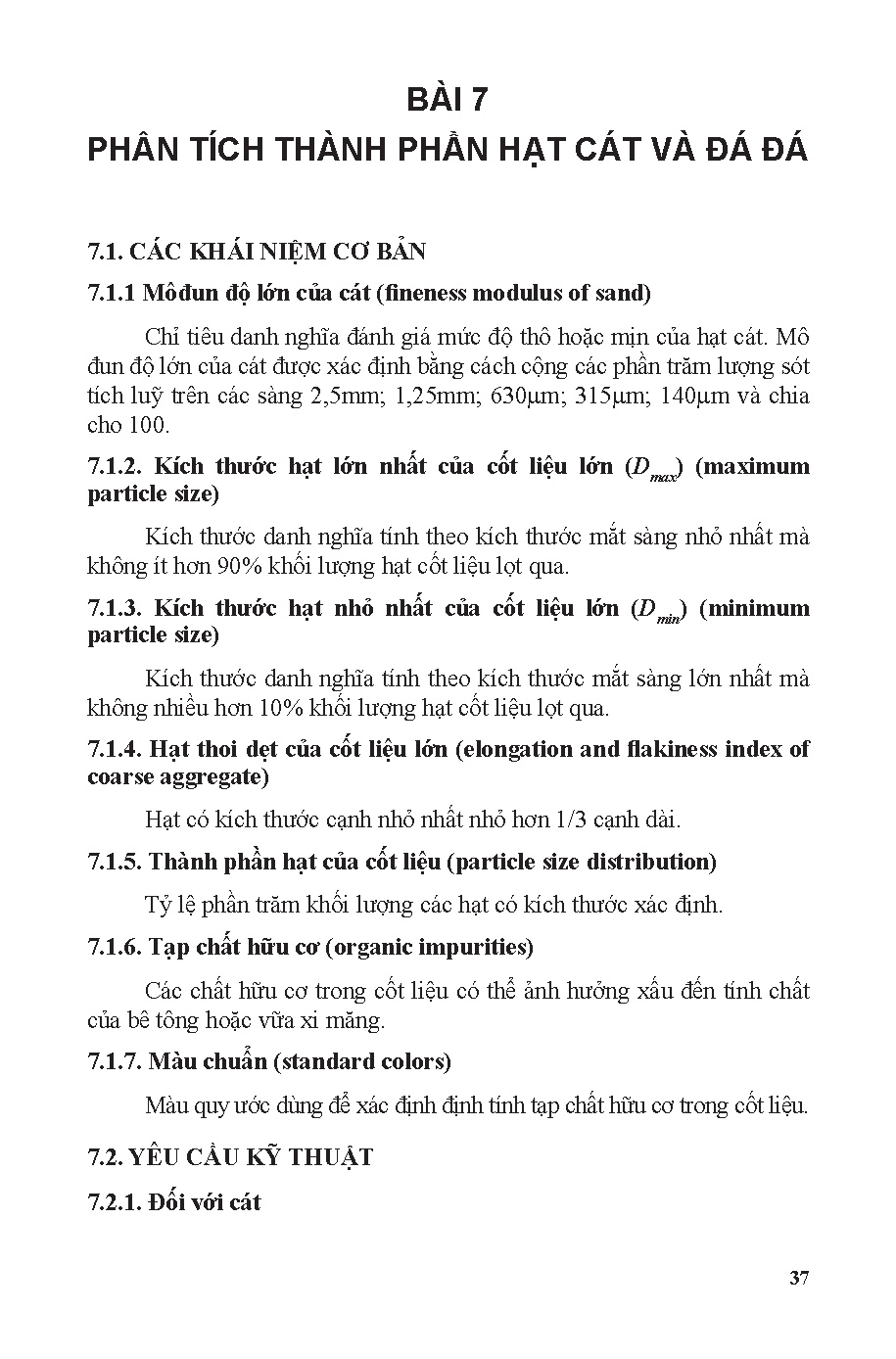 Giáo trình hướng dẫn thí nghiệm vật liệu xây dựng (HCMUTE) - Trang 40