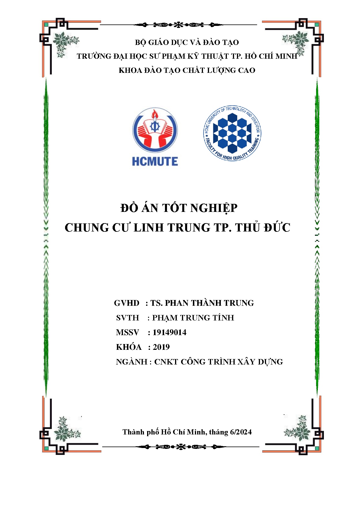 Đồ án tốt nghiệp - Chung cư Linh Trung TP. Thủ Đức