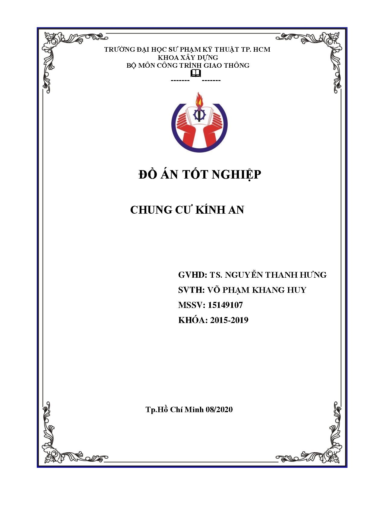 Đồ án tốt nghiệp - Chung cư Kính An