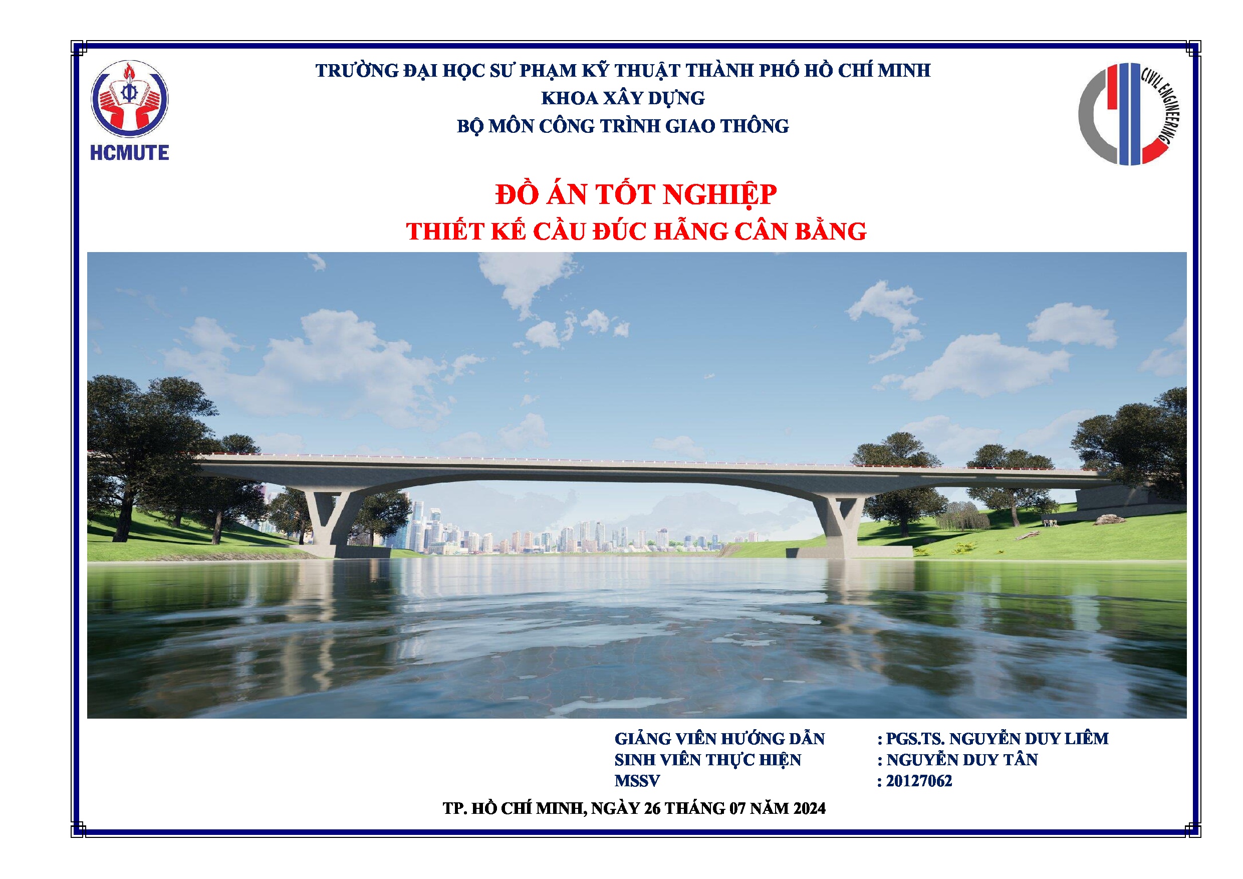 Đồ án tốt nghiệp - Thiết kế cầu đúc hẫng cân bằng