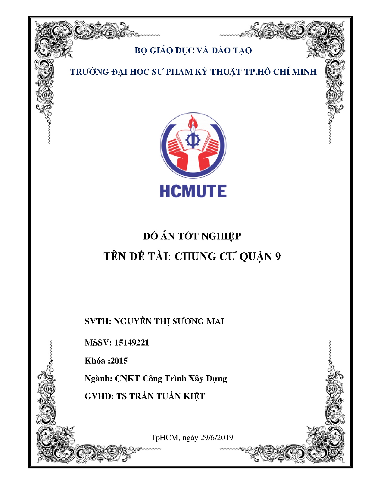 Đồ án tốt nghiệp - Chung cư quận 9