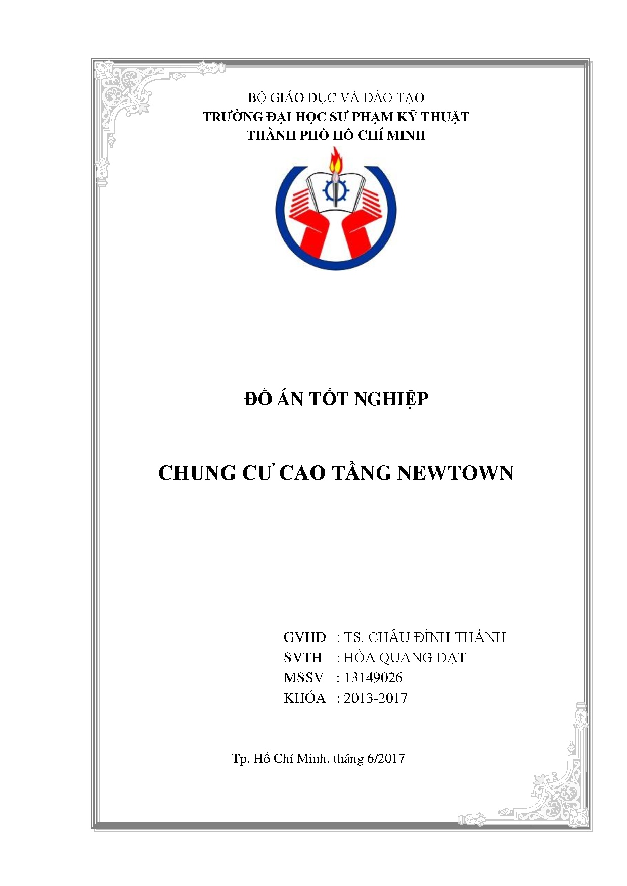 Đồ án tốt nghiệp - Chung cư cao tầng Newtown