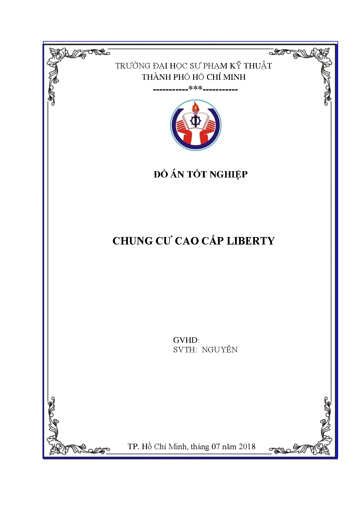 Đồ án tốt nghiệp - Chung cư cao cấp Liberty