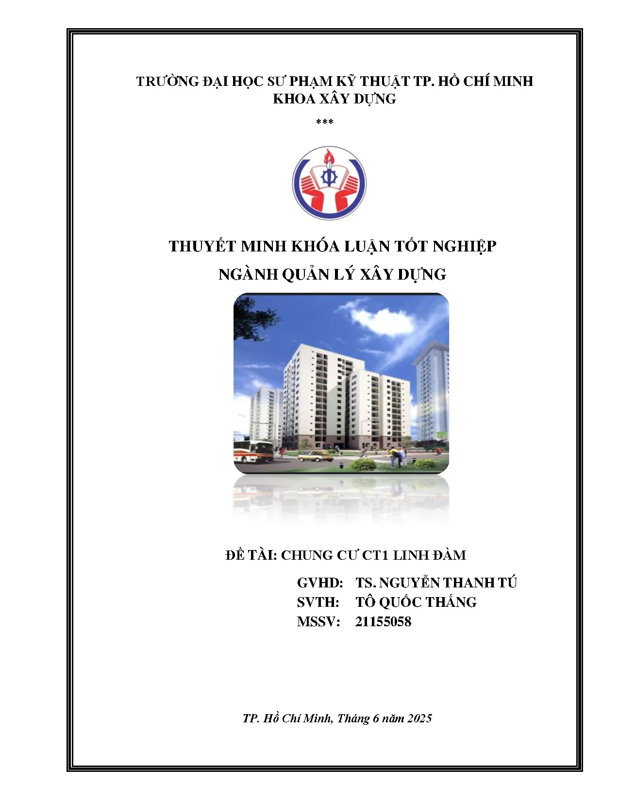 Đồ án tốt nghiệp - Chung cư CT1 Linh Đàm