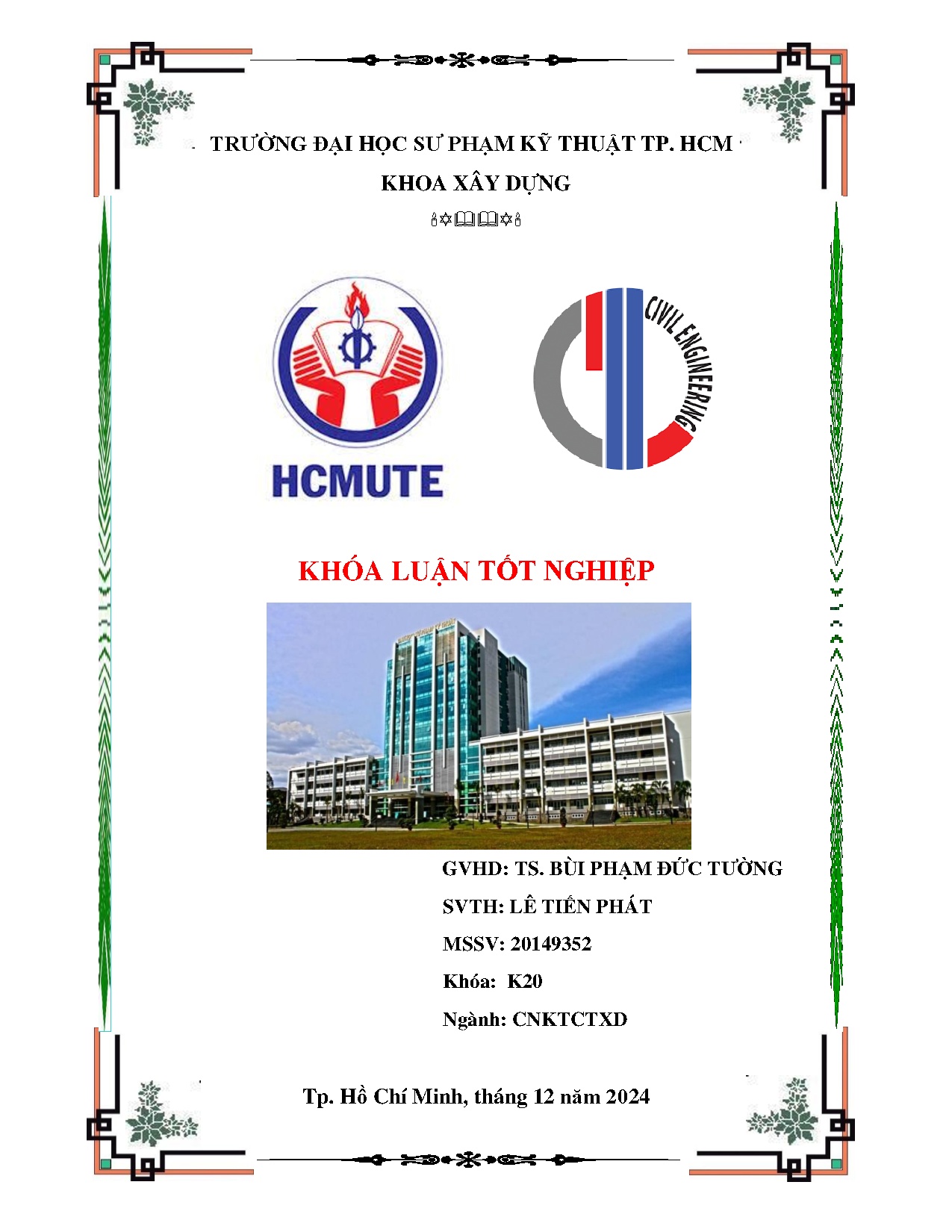 Đồ án tốt nghiệp - Chung cư 171A Hoàng Hoa Thám Q. Tân Bình TP.HCM