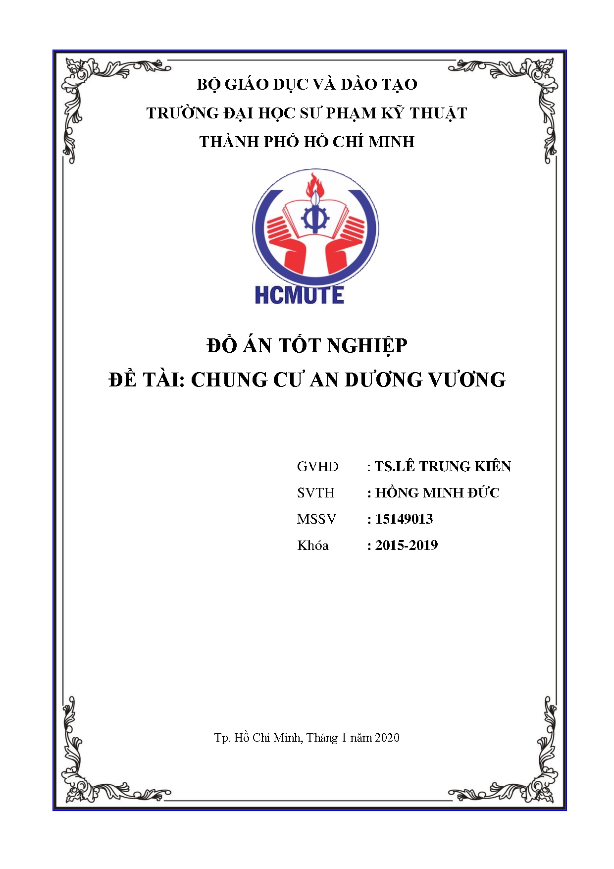 Đồ án tốt nghiệp - Chung cư An Dương Vương