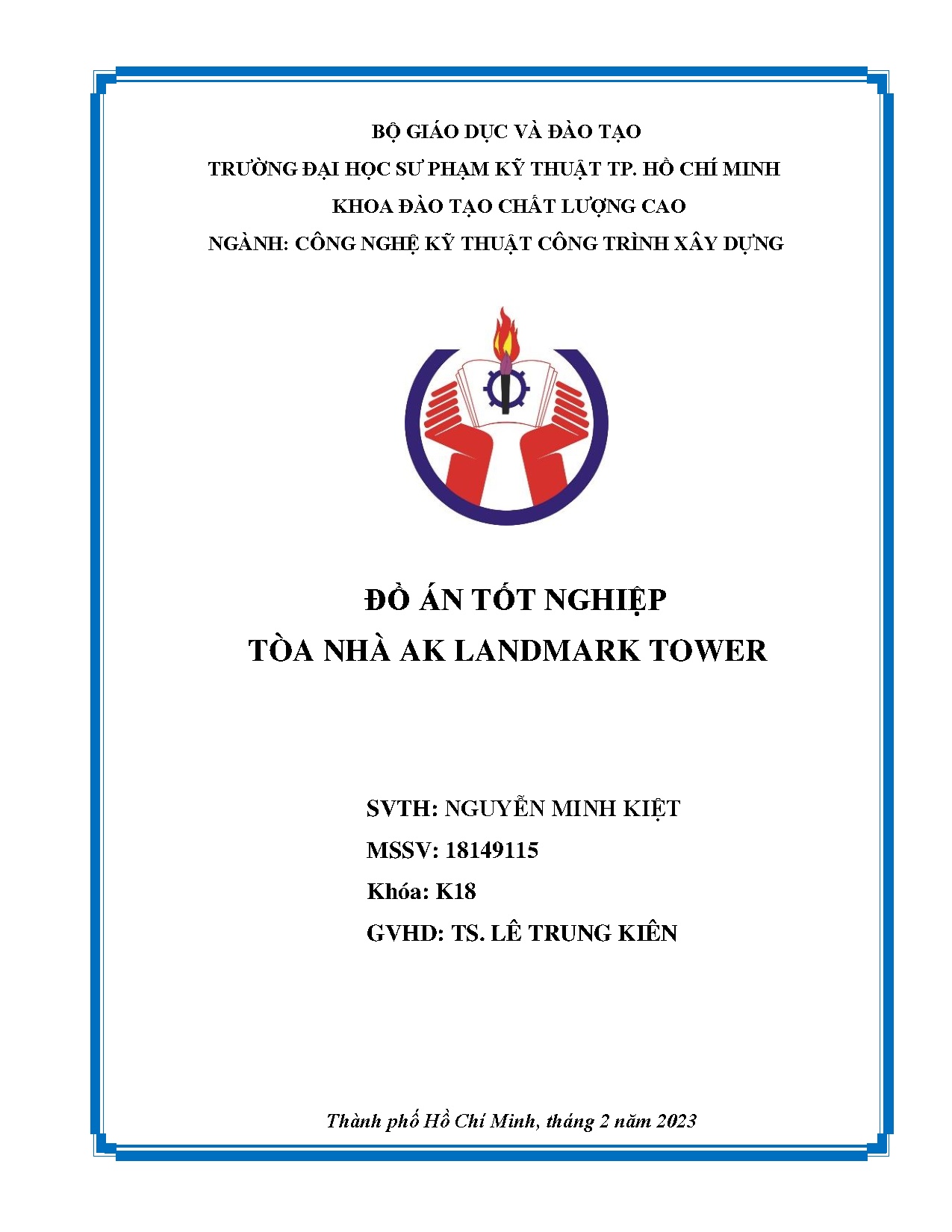 Đồ án tốt nghiệp - Tòa nhà AK Landmark Tower