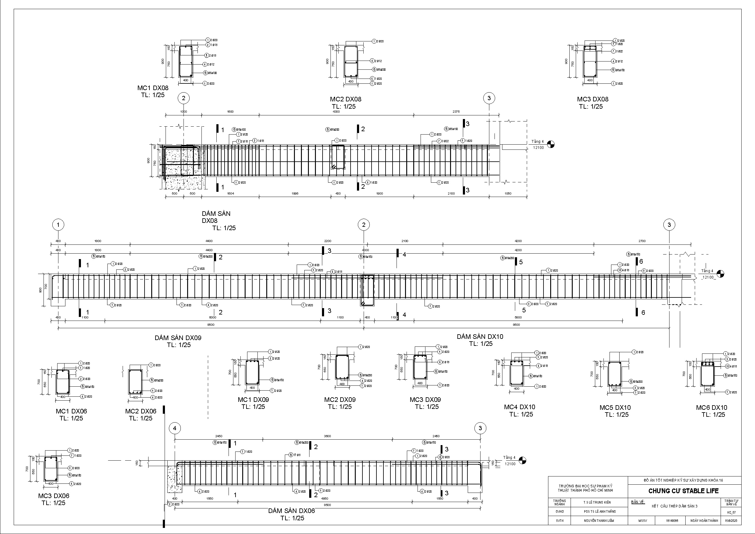 Đồ án tốt nghiệp - Chung cư Stable Life - Trang 102
