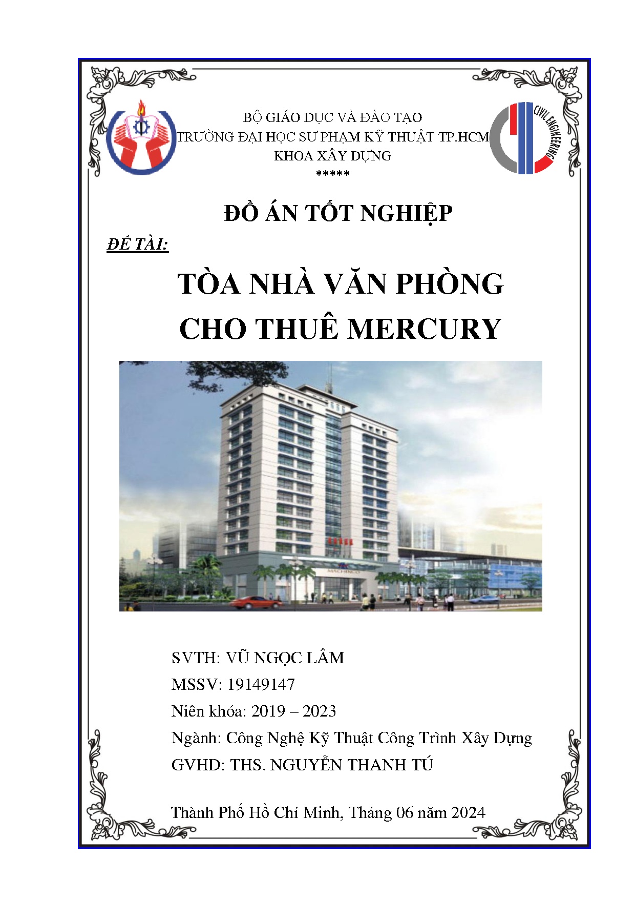 Đồ án tốt nghiệp - Tòa nhà văn phòng cho thuê Mercury