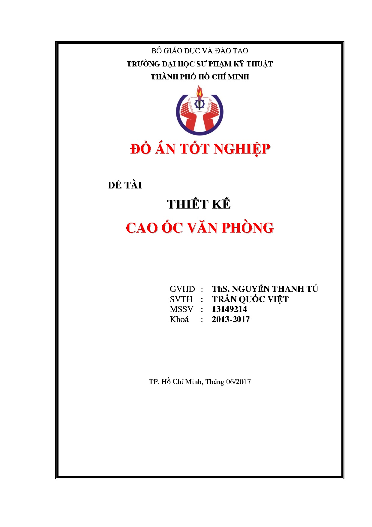 Đồ án tốt nghiệp - Thiết kế cao ốc văn phòng