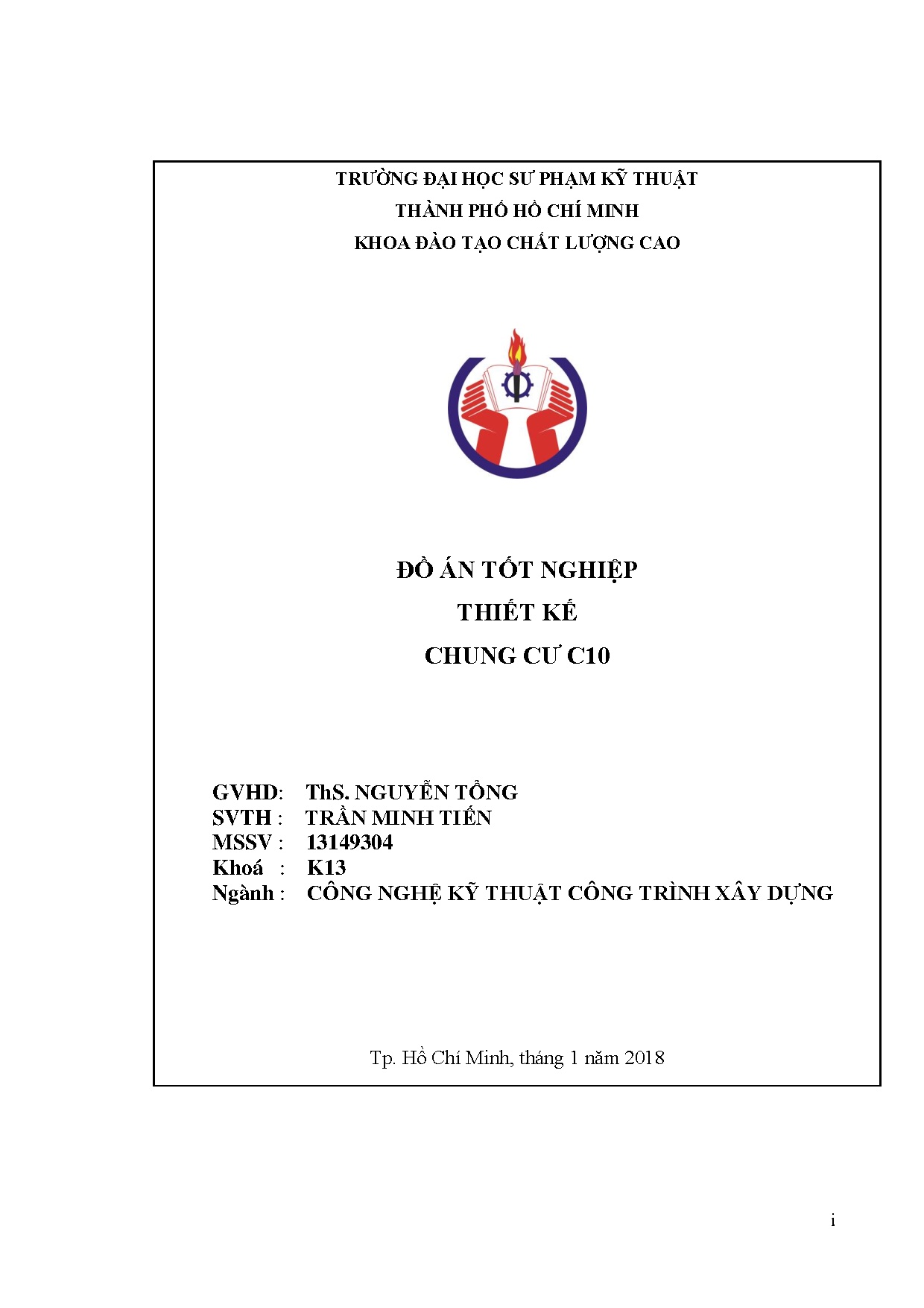 Đồ án tốt nghiệp - Chung cư C10